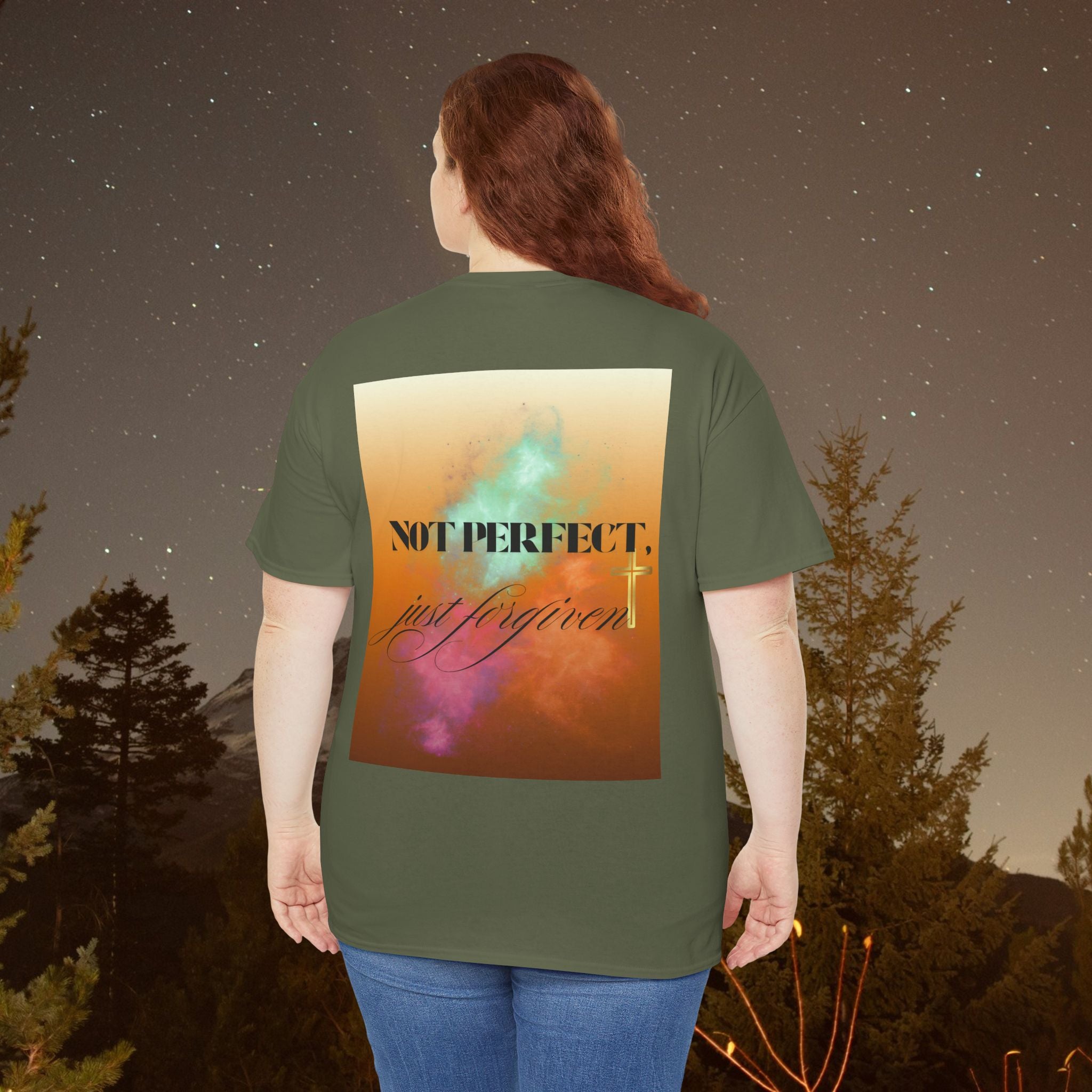 Iron Faith Co | Not Perfect, Just Forgiven - Unisex Heavy Cotton T-Shirt