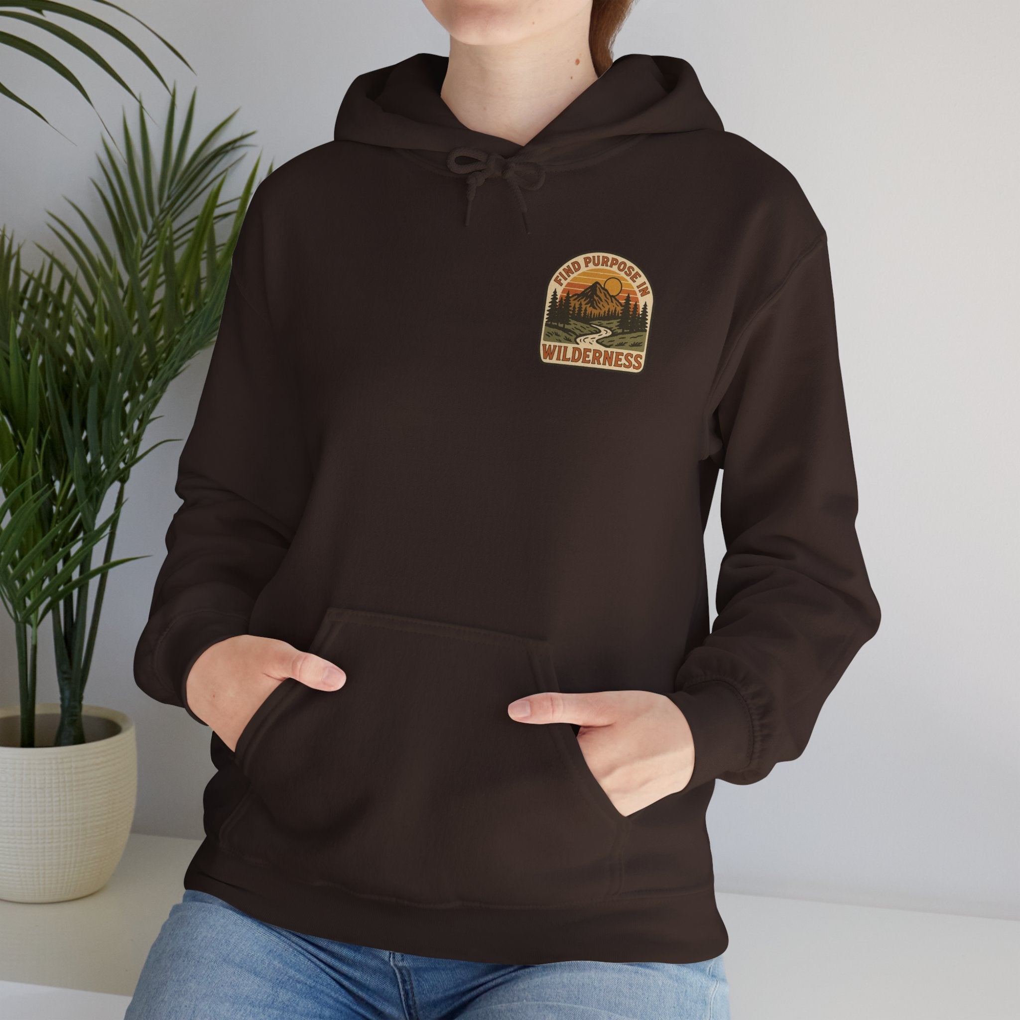 Find purpose in wilderness| Iron Faith Co. | Comfortable Heavy Blend Sweatshirt