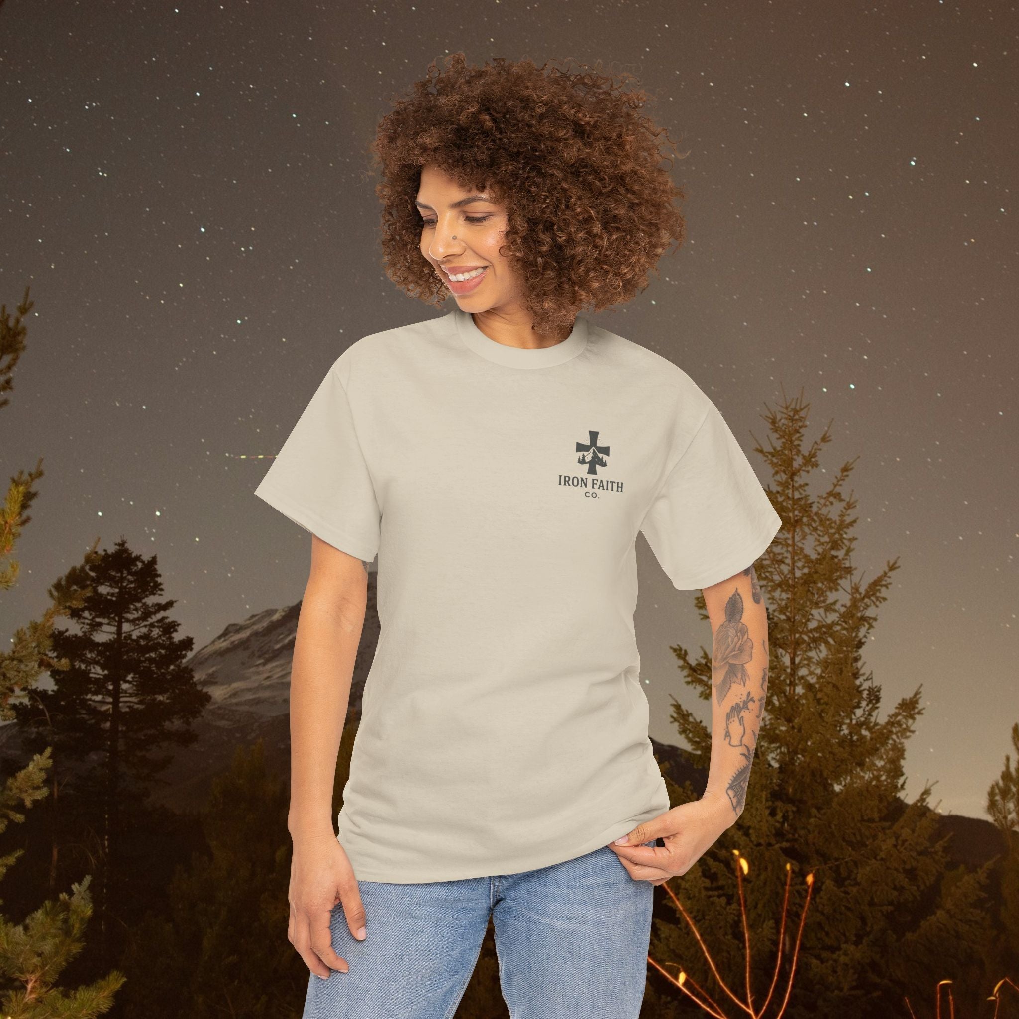 Iron Faith Co | Not Perfect, Just Forgiven - Unisex Heavy Cotton T-Shirt