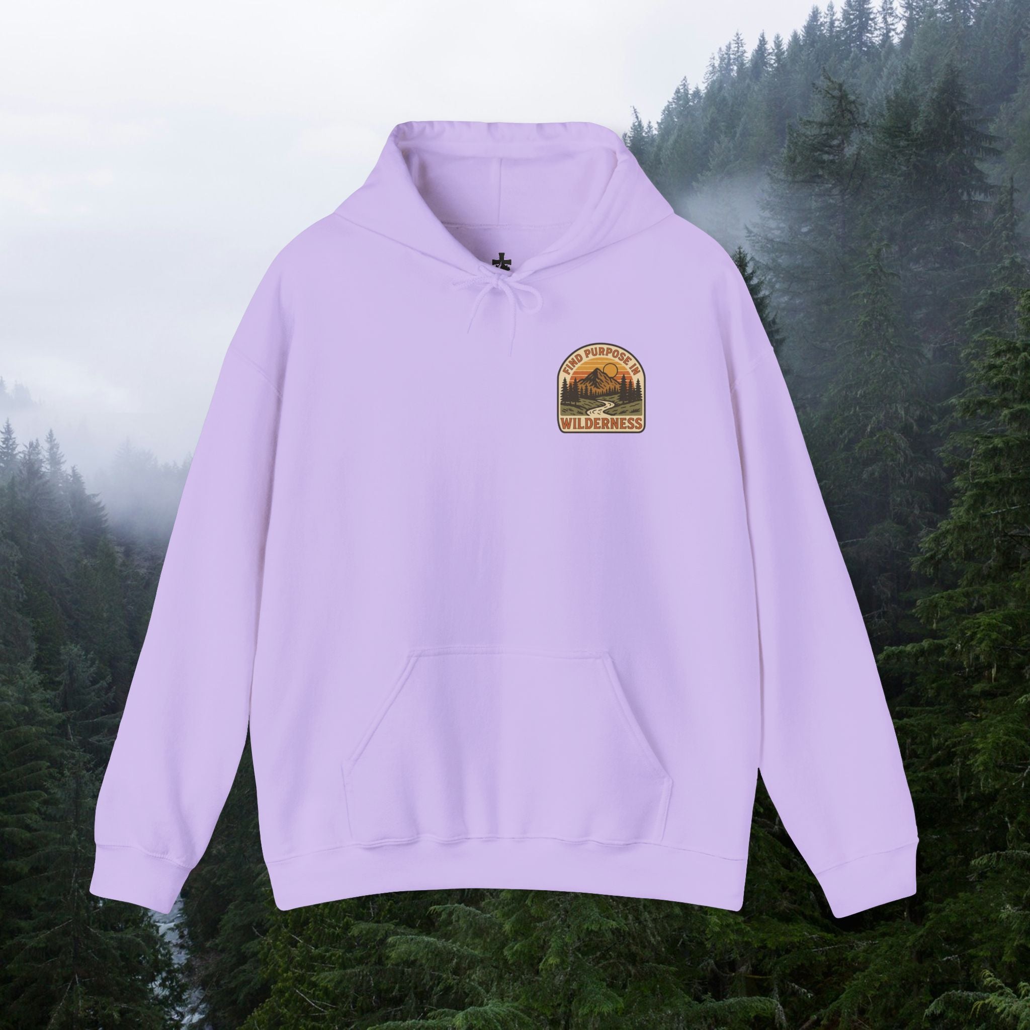 Find purpose in wilderness| Iron Faith Co. | Comfortable Heavy Blend Sweatshirt