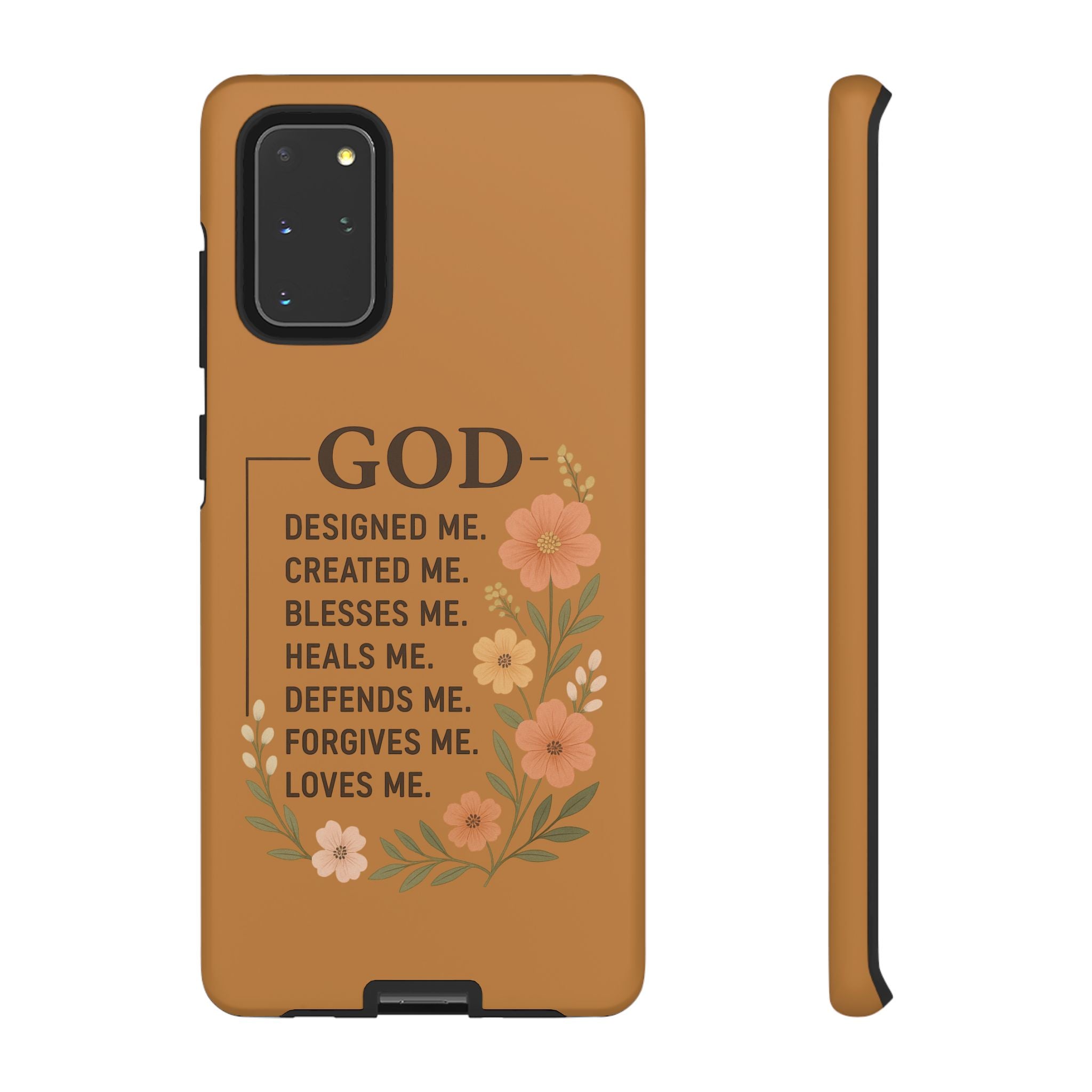 "GOD Designed Me" Floral iPhone Case