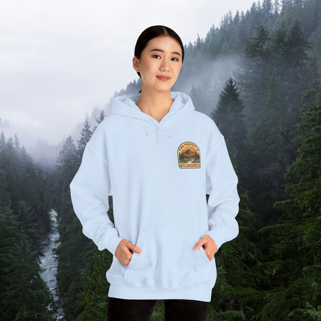 Find purpose in wilderness| Iron Faith Co. | Comfortable Heavy Blend Sweatshirt