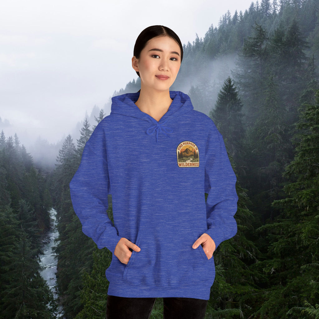 Find purpose in wilderness| Iron Faith Co. | Comfortable Heavy Blend Sweatshirt