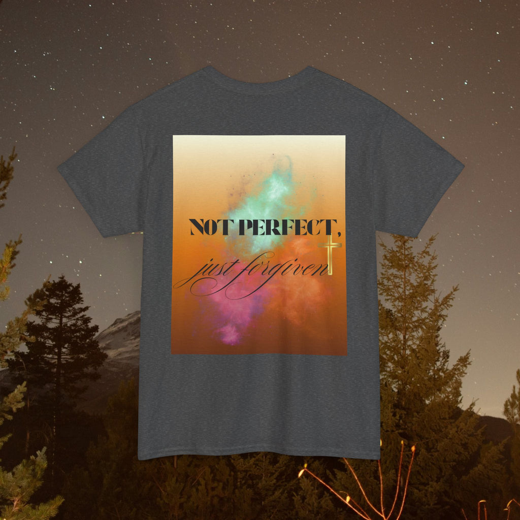 Iron Faith Co | Not Perfect, Just Forgiven - Unisex Heavy Cotton T-Shirt