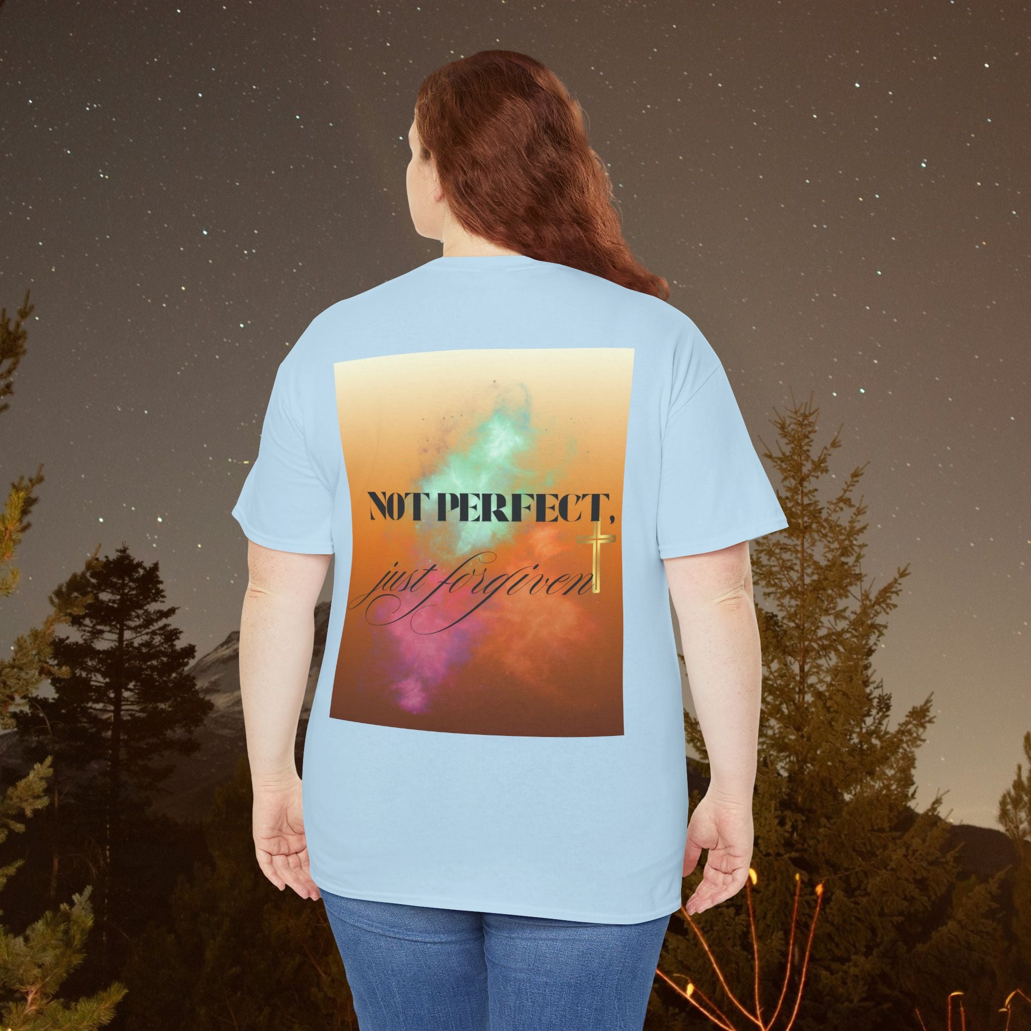 Iron Faith Co | Not Perfect, Just Forgiven - Unisex Heavy Cotton T-Shirt