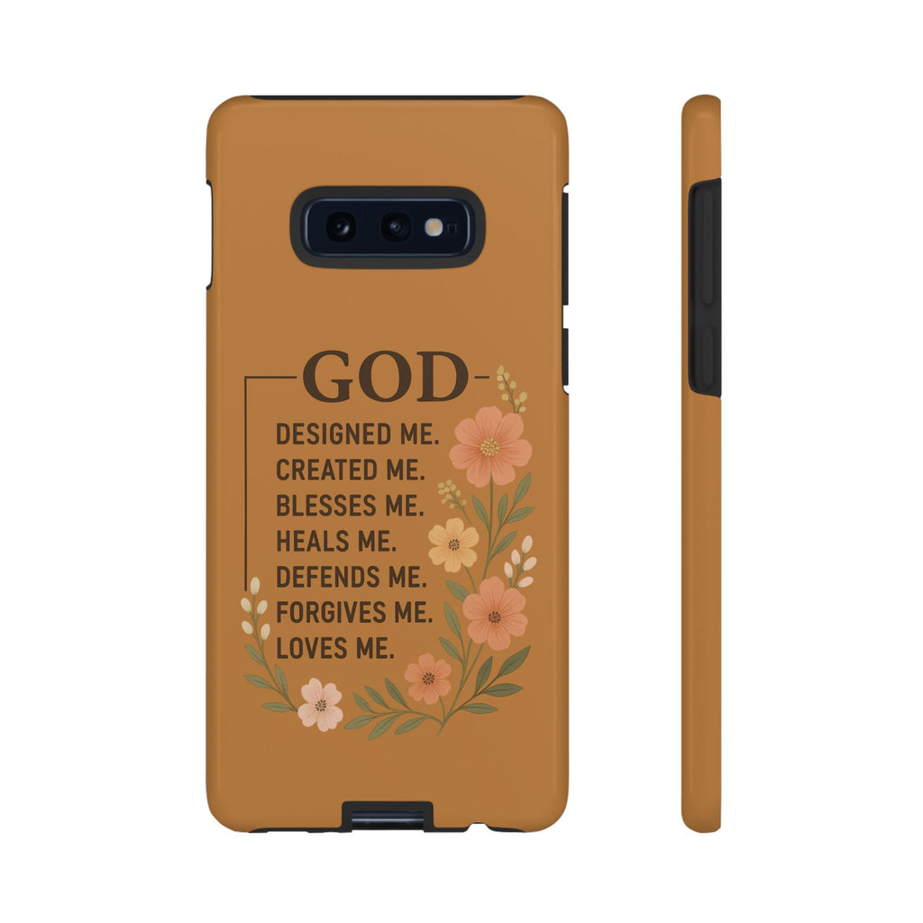"GOD Designed Me" Floral iPhone Case