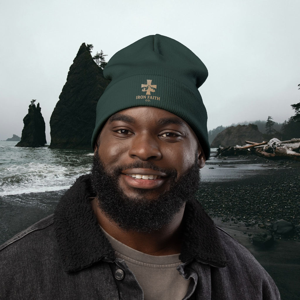 Iron Faith Co. | Knit Beanie (Embroidery)