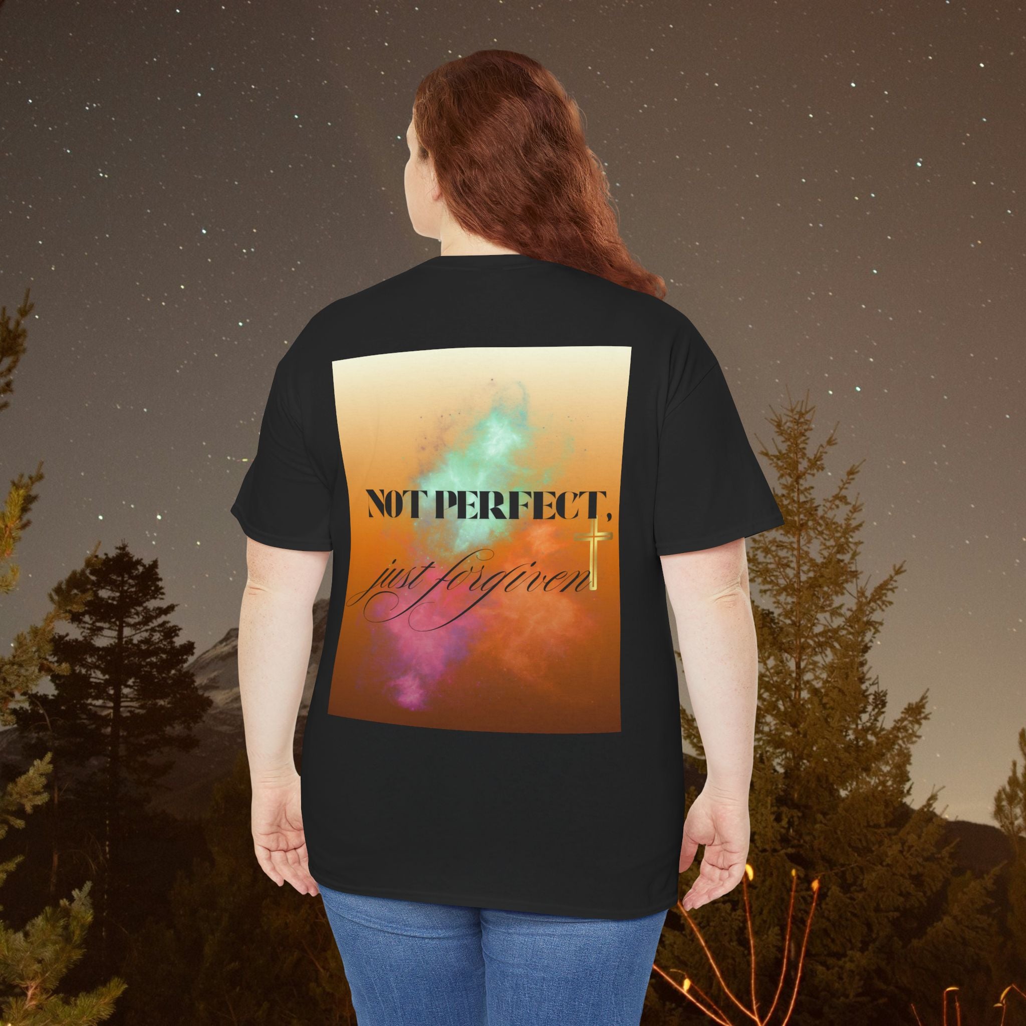 Iron Faith Co | Not Perfect, Just Forgiven - Unisex Heavy Cotton T-Shirt