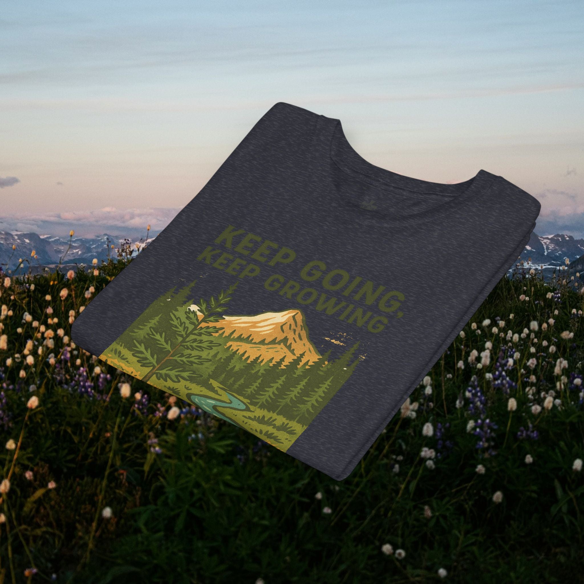 Keep going keep growing | Iron Faith Co. | Youth Short Sleeve Tee