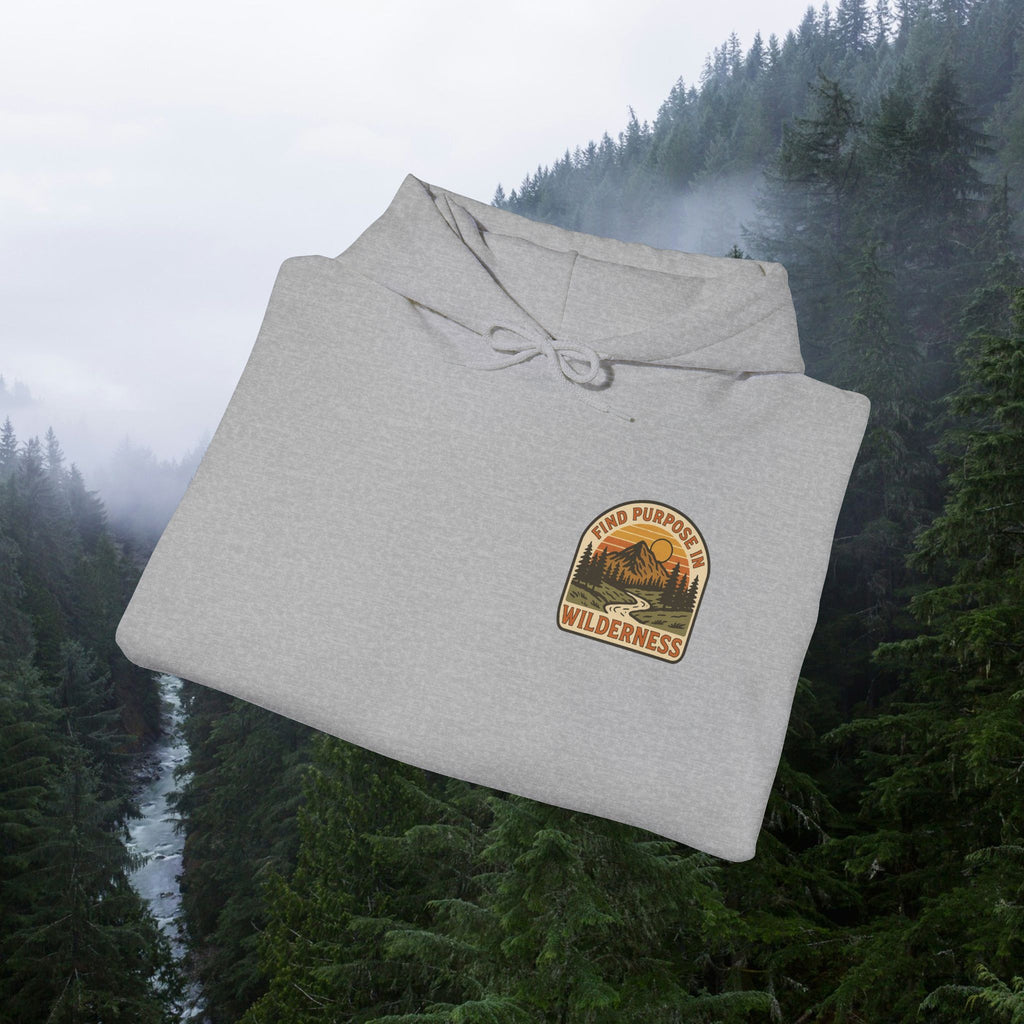 Find purpose in wilderness| Iron Faith Co. | Comfortable Heavy Blend Sweatshirt