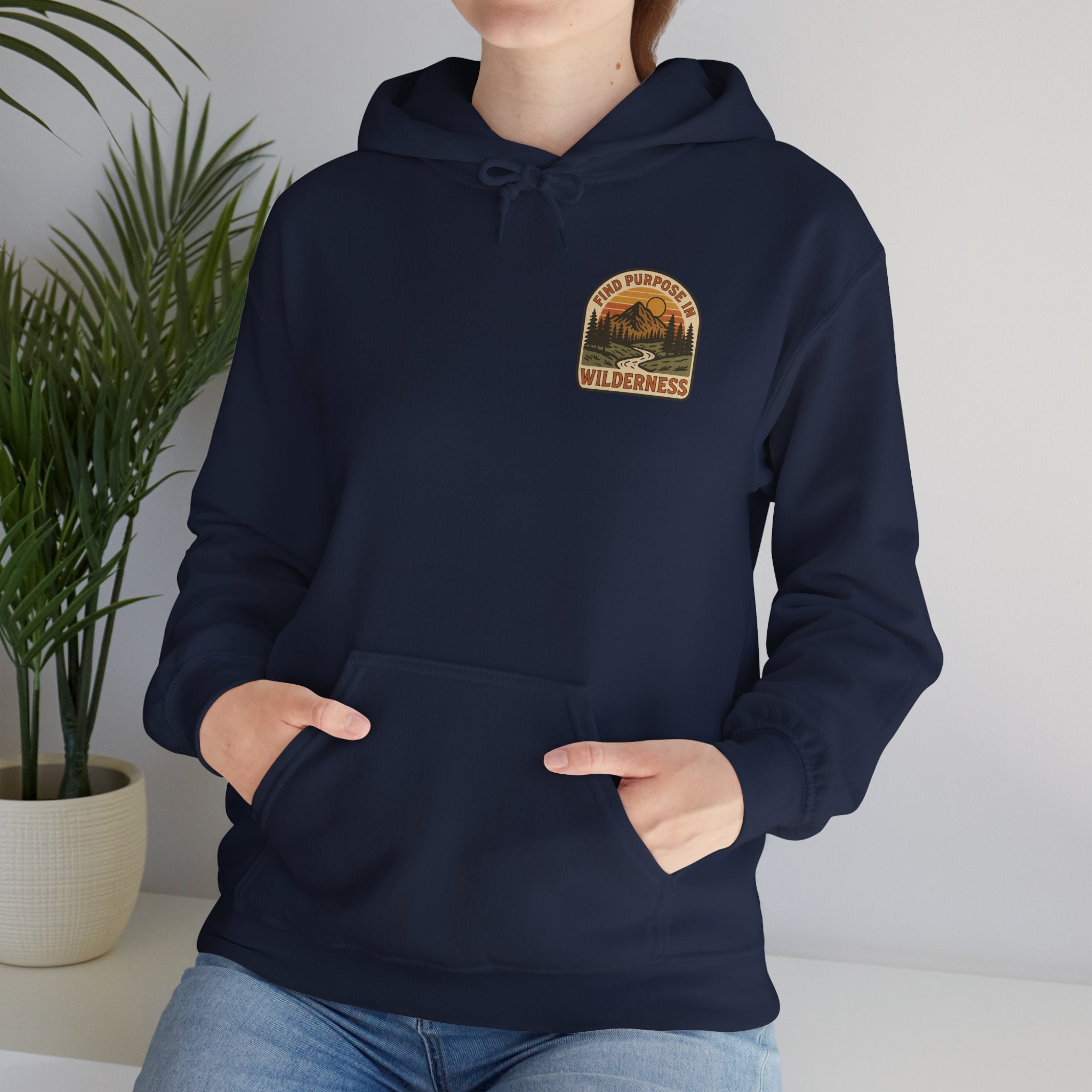 Find purpose in wilderness| Iron Faith Co. | Comfortable Heavy Blend Sweatshirt