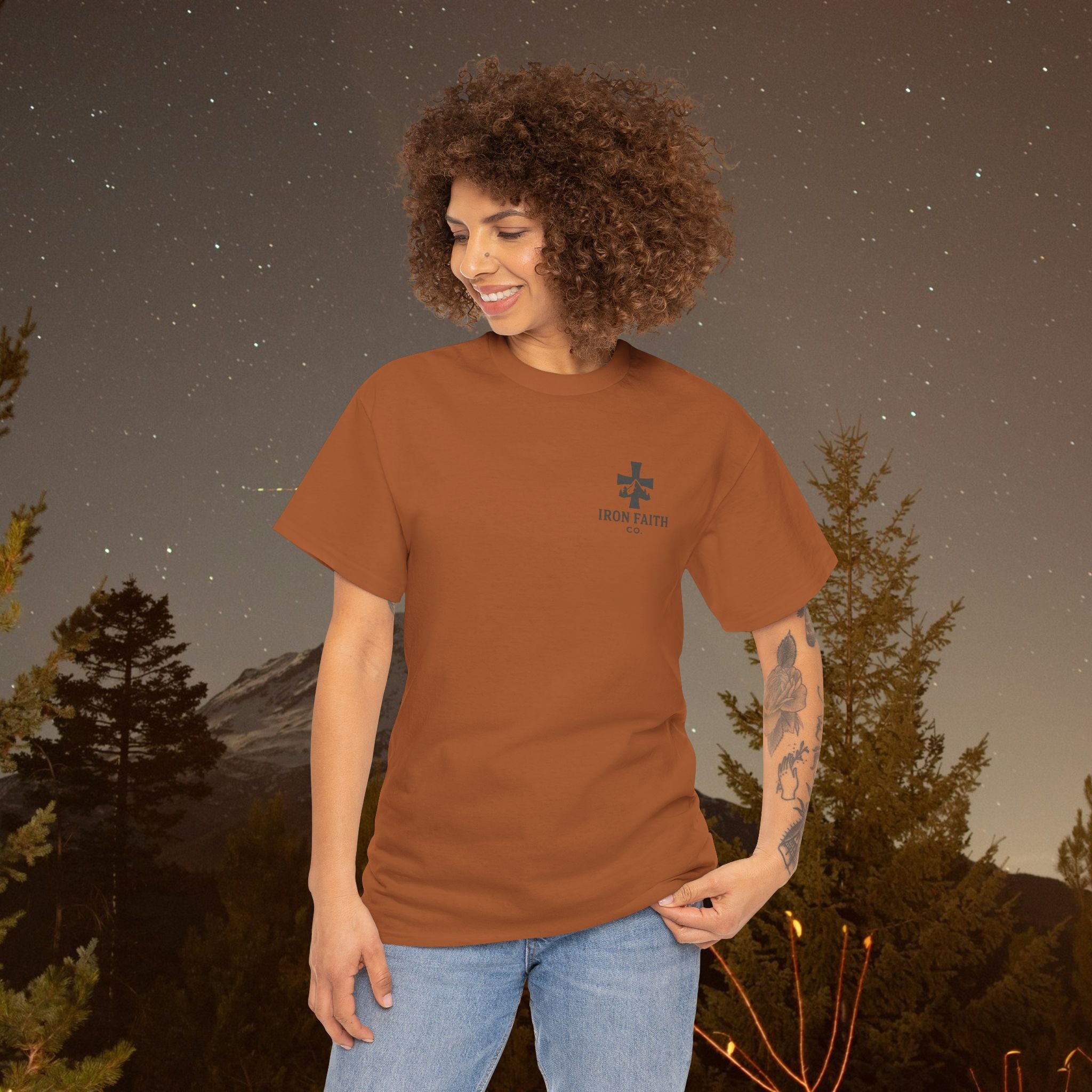 Iron Faith Co | Not Perfect, Just Forgiven - Unisex Heavy Cotton T-Shirt