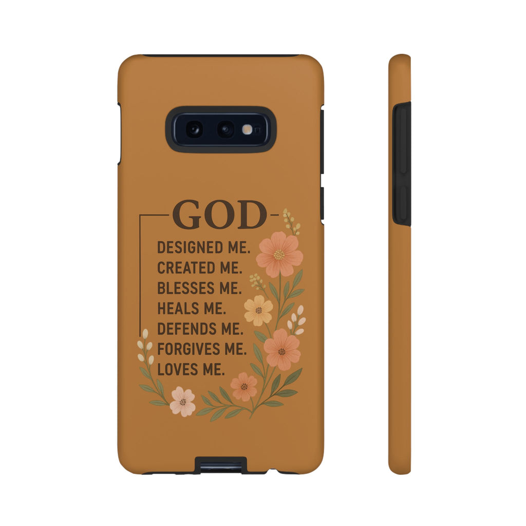 "GOD Designed Me" Floral iPhone Case