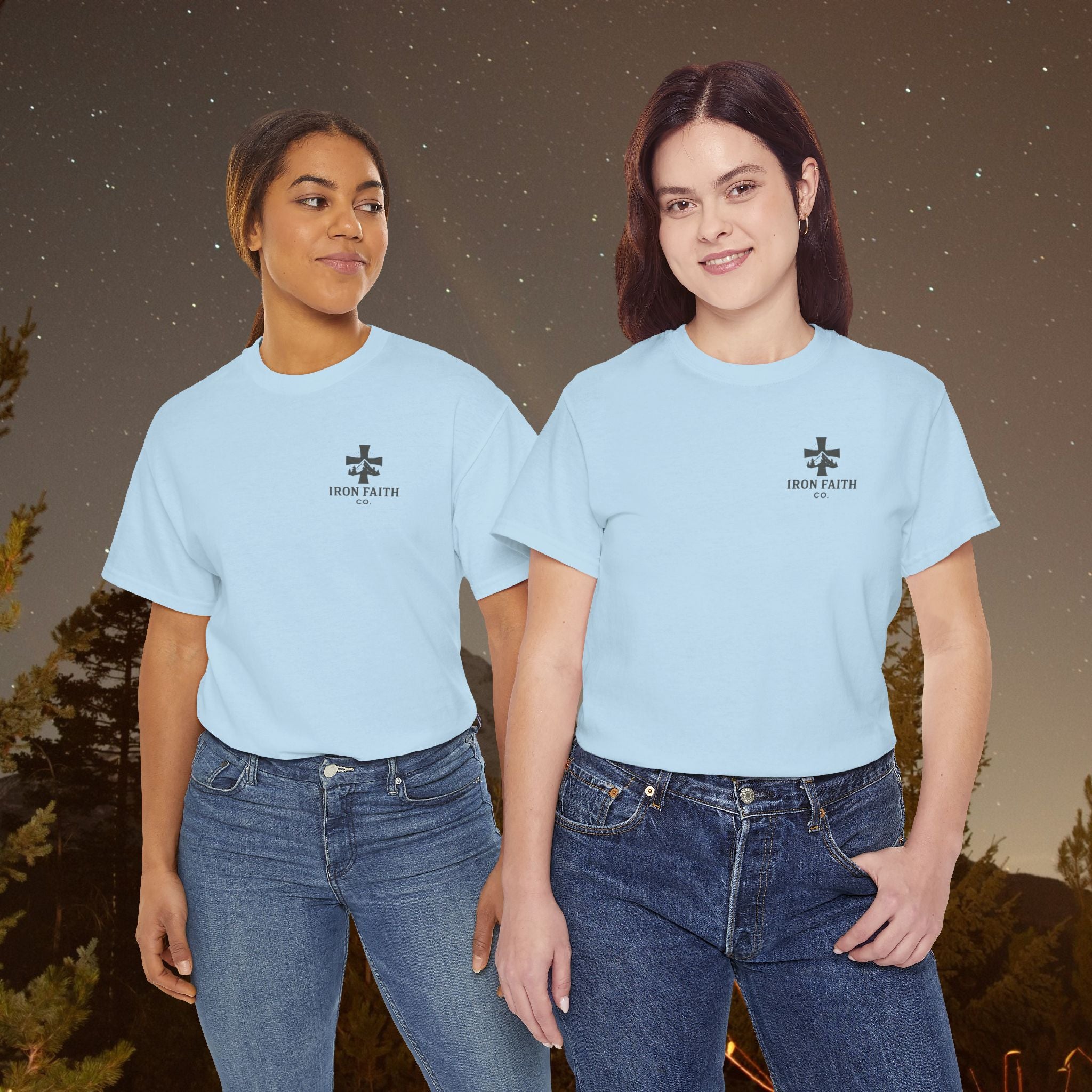Iron Faith Co | Not Perfect, Just Forgiven - Unisex Heavy Cotton T-Shirt
