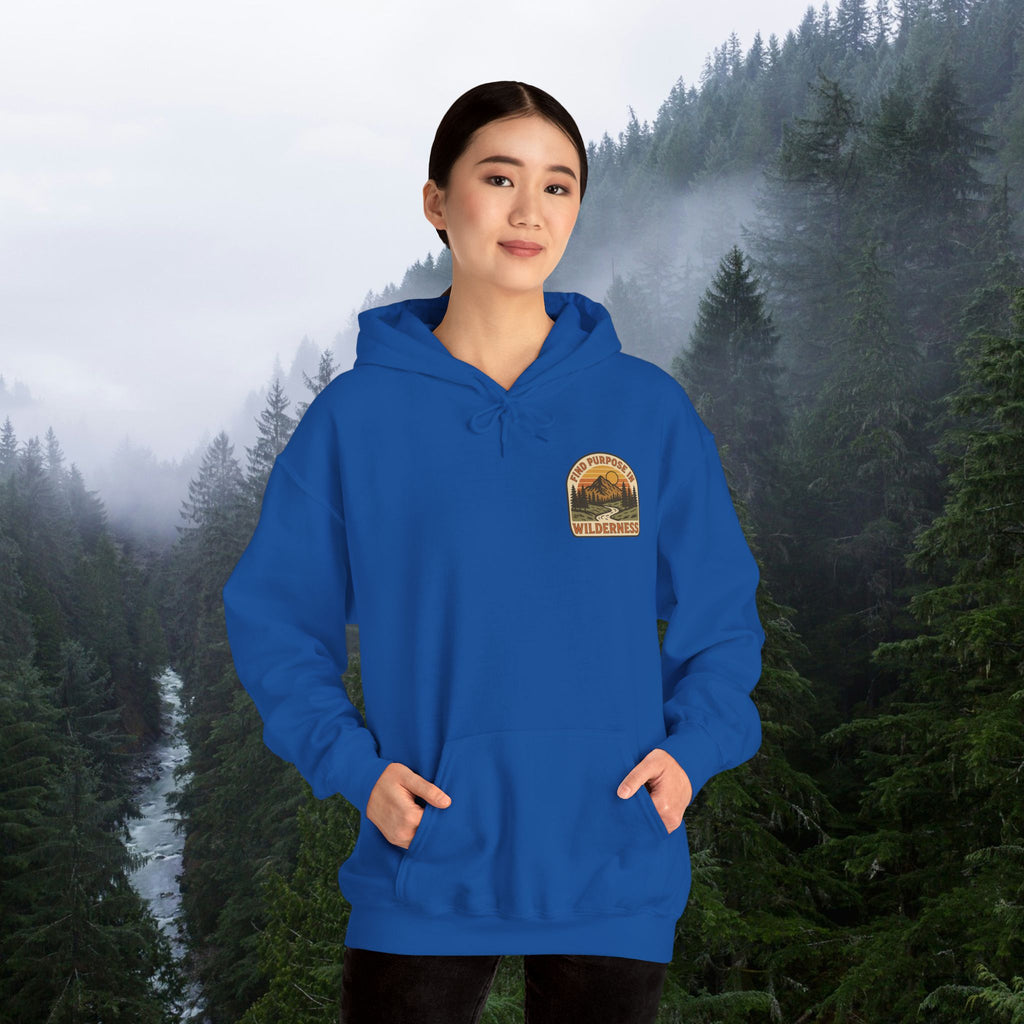 Find purpose in wilderness| Iron Faith Co. | Comfortable Heavy Blend Sweatshirt
