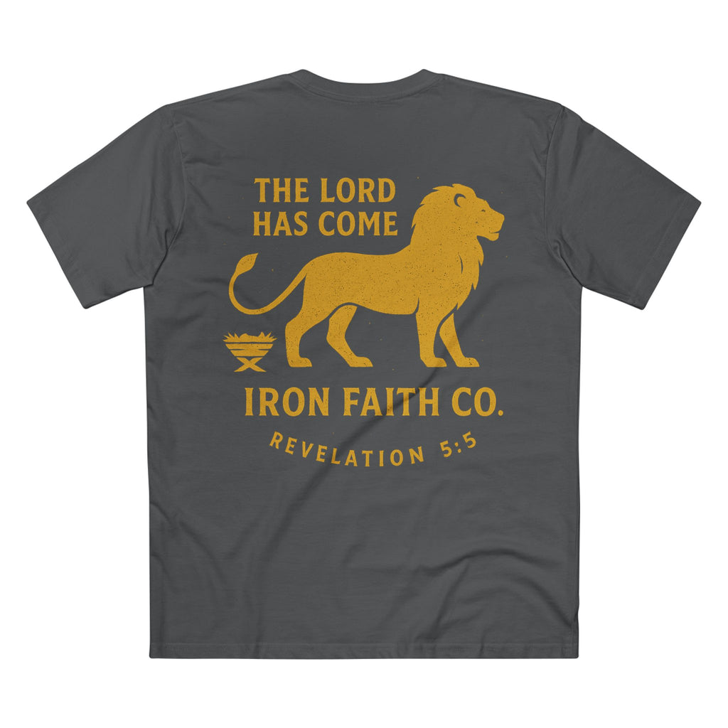 "The Lord Has Come" Revelation 5:5 Faith Tee - Iron Faith Co.