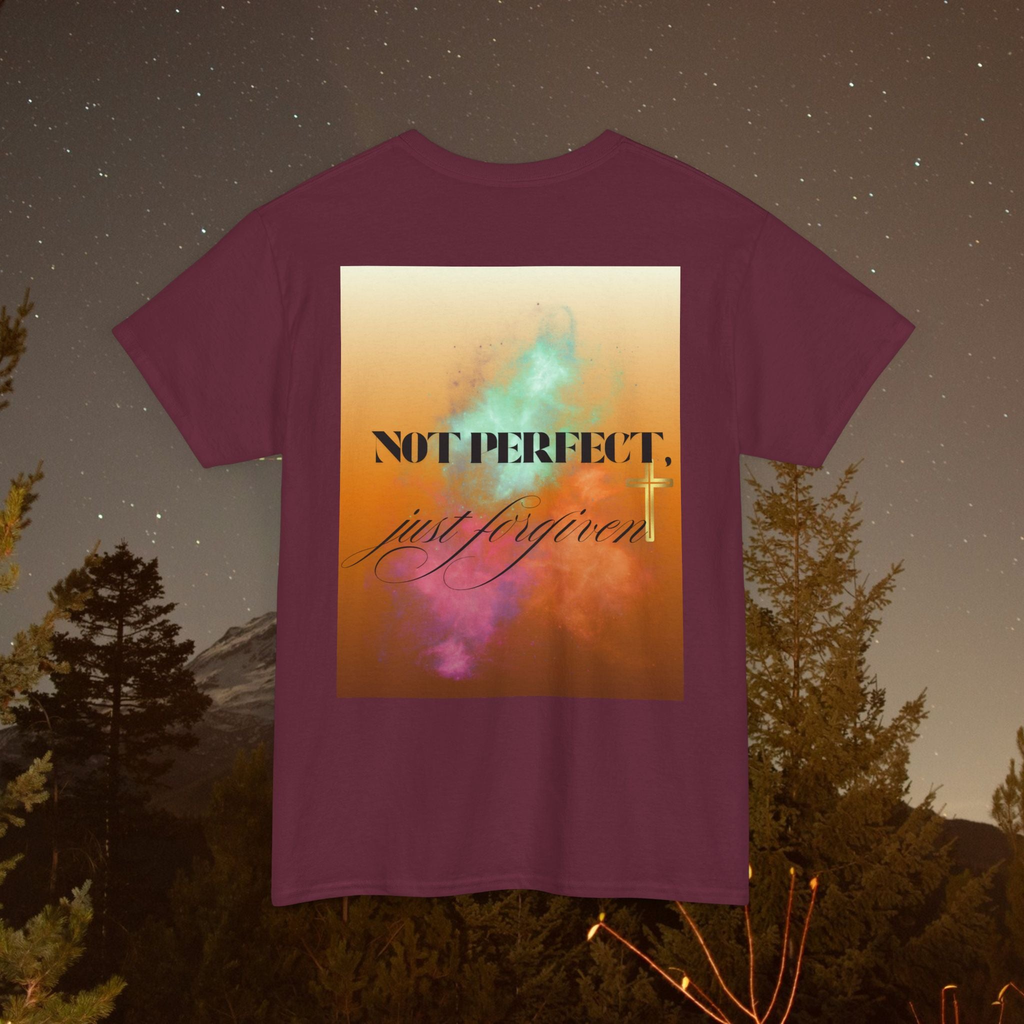 Iron Faith Co | Not Perfect, Just Forgiven - Unisex Heavy Cotton T-Shirt