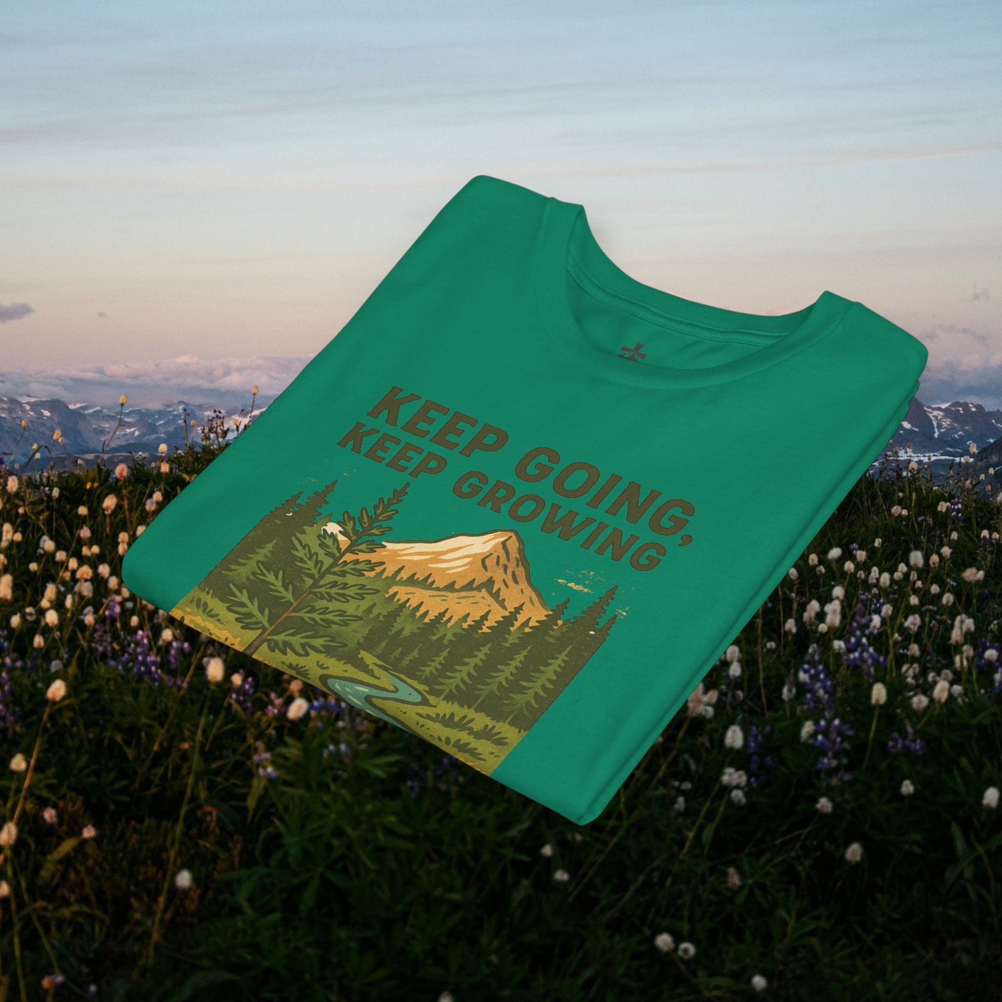 Keep going keep growing | Iron Faith Co. | Youth Short Sleeve Tee