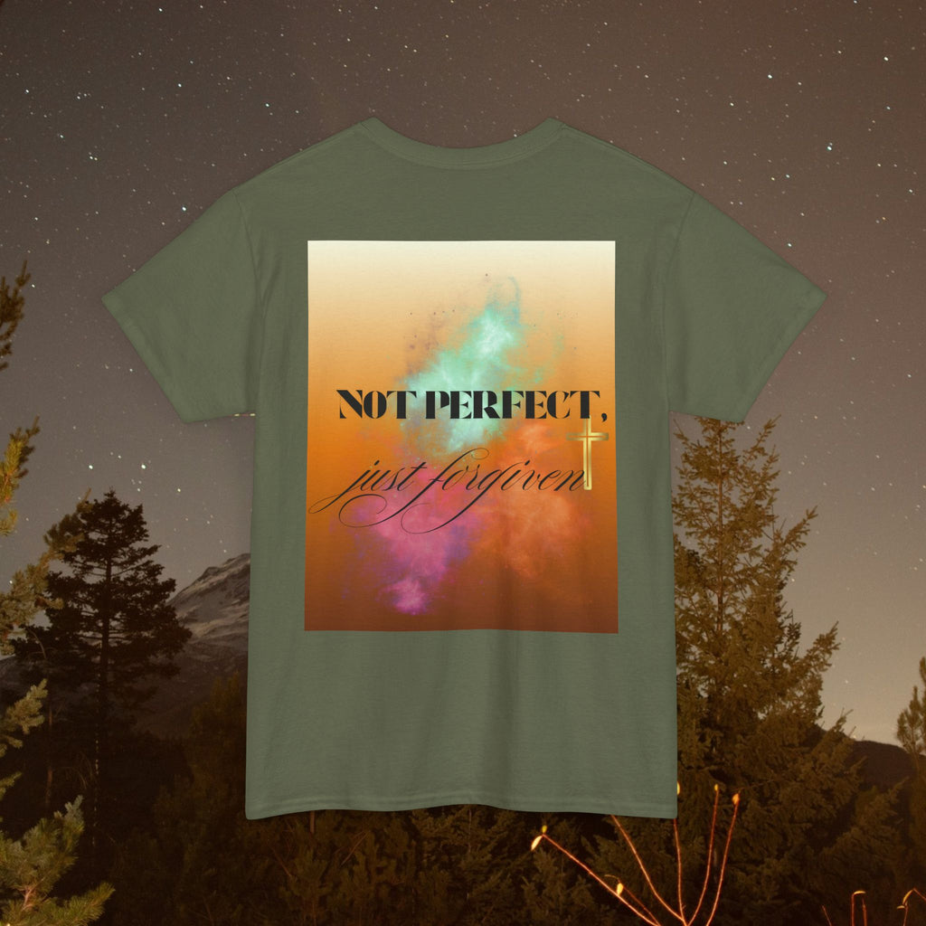 Iron Faith Co | Not Perfect, Just Forgiven - Unisex Heavy Cotton T-Shirt