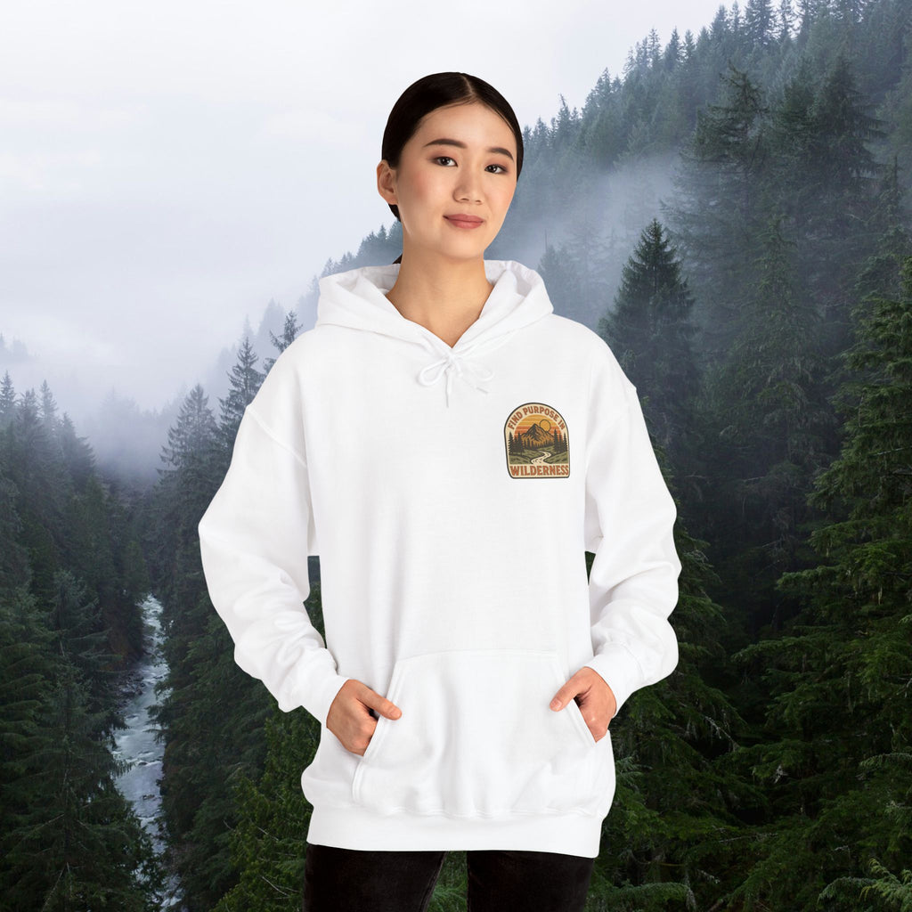 Find purpose in wilderness| Iron Faith Co. | Comfortable Heavy Blend Sweatshirt