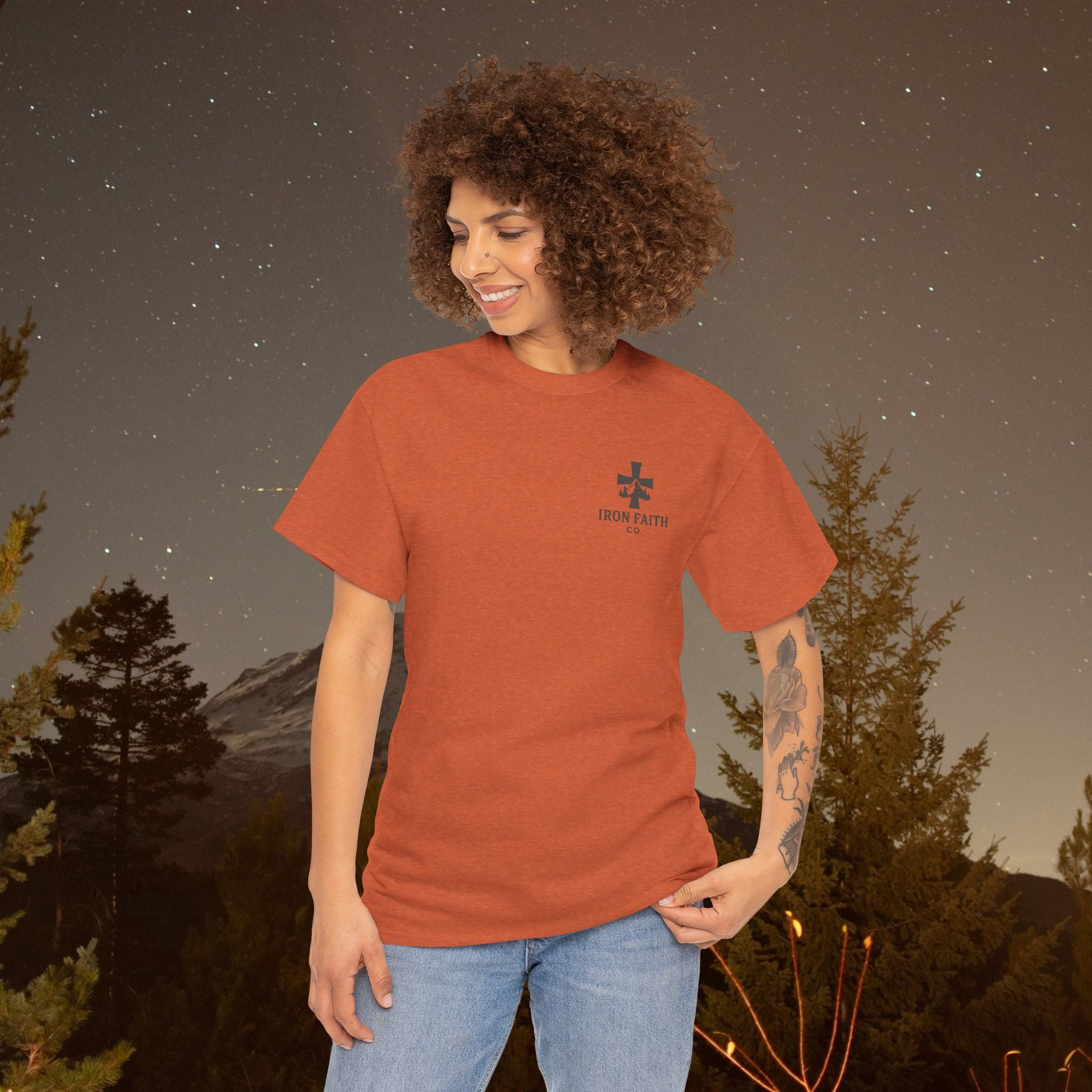 Iron Faith Co | Not Perfect, Just Forgiven - Unisex Heavy Cotton T-Shirt