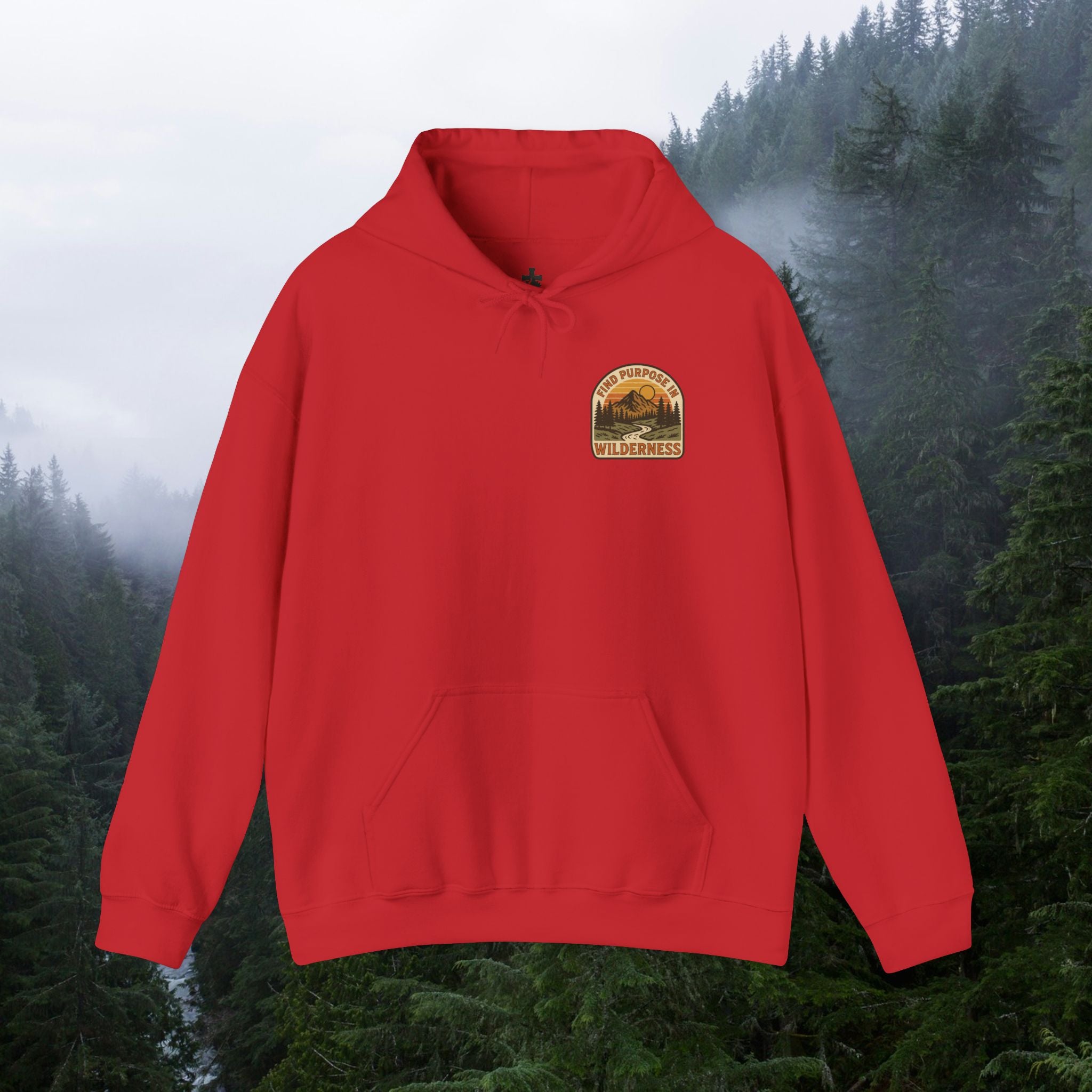 Find purpose in wilderness| Iron Faith Co. | Comfortable Heavy Blend Sweatshirt