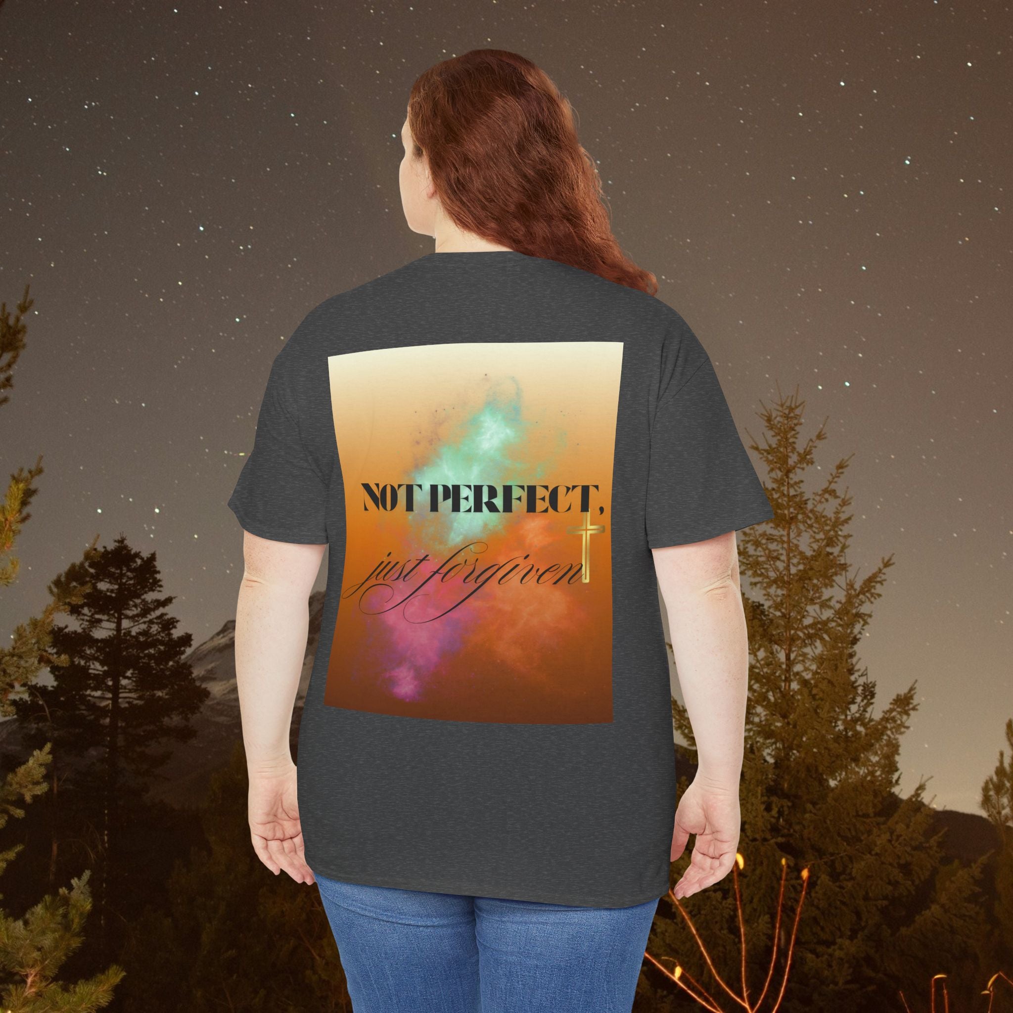 Iron Faith Co | Not Perfect, Just Forgiven - Unisex Heavy Cotton T-Shirt