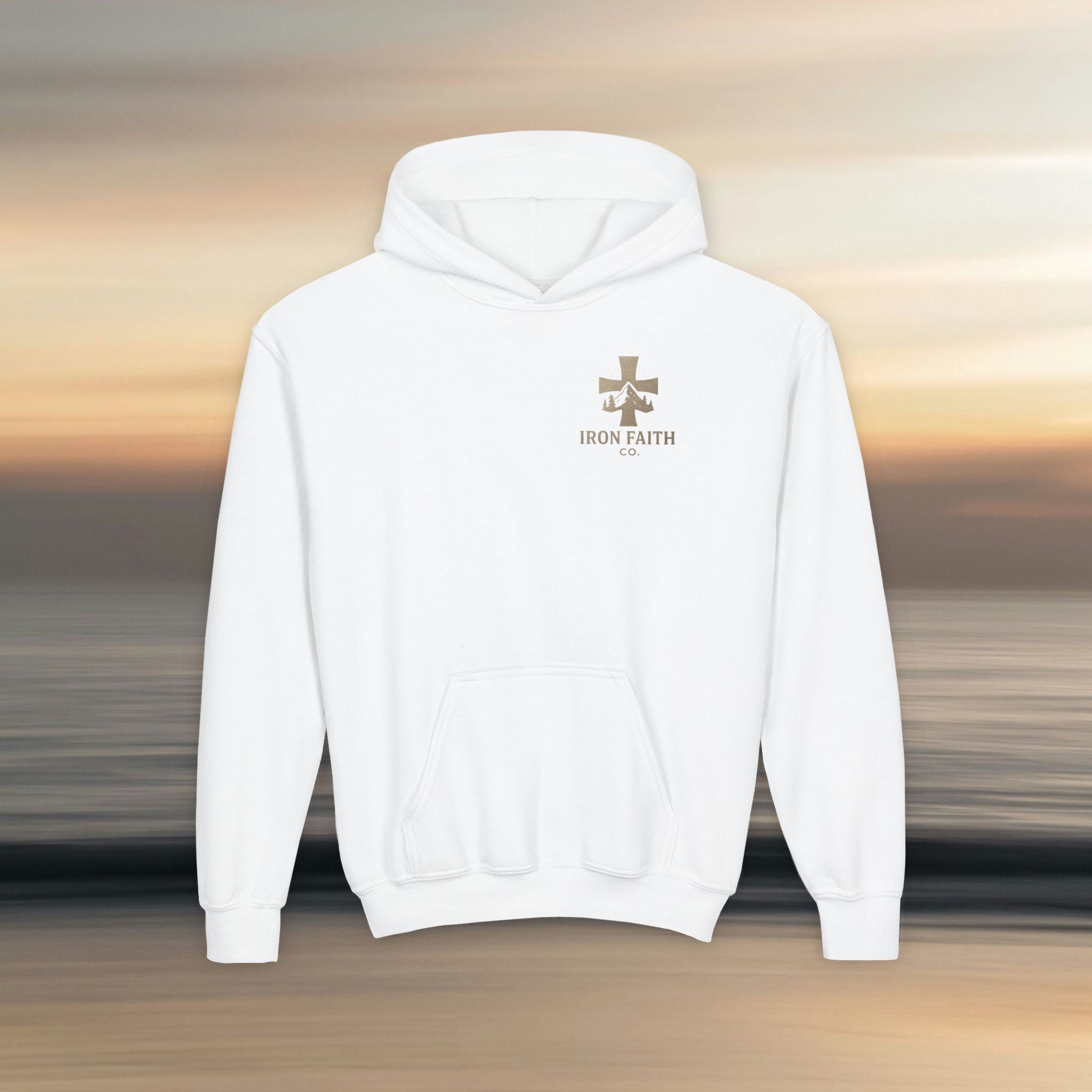 Iron Faith Co. | Gods creation | Girls Youth Heavy Blend Hooded Sweatshirt