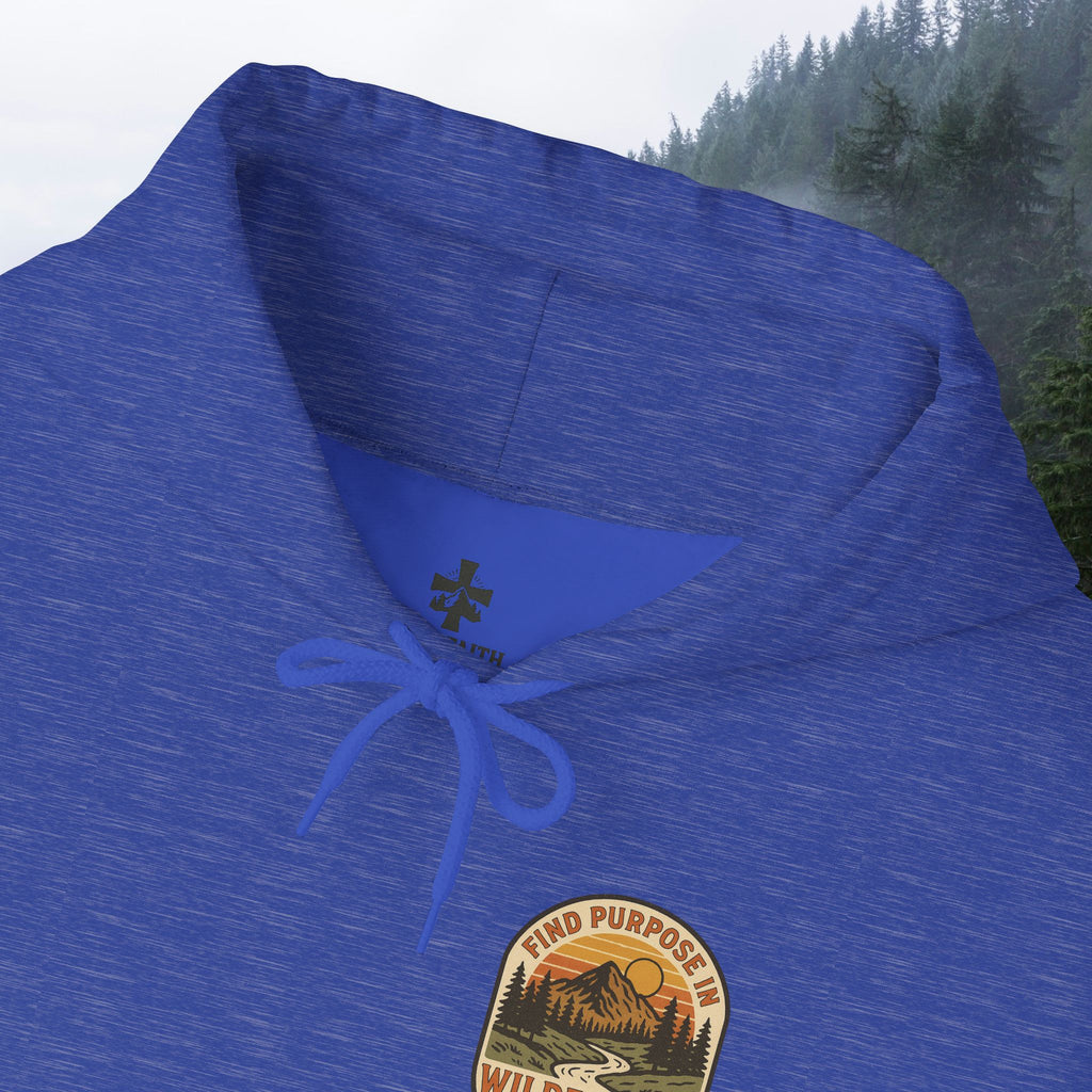 Find purpose in wilderness| Iron Faith Co. | Comfortable Heavy Blend Sweatshirt