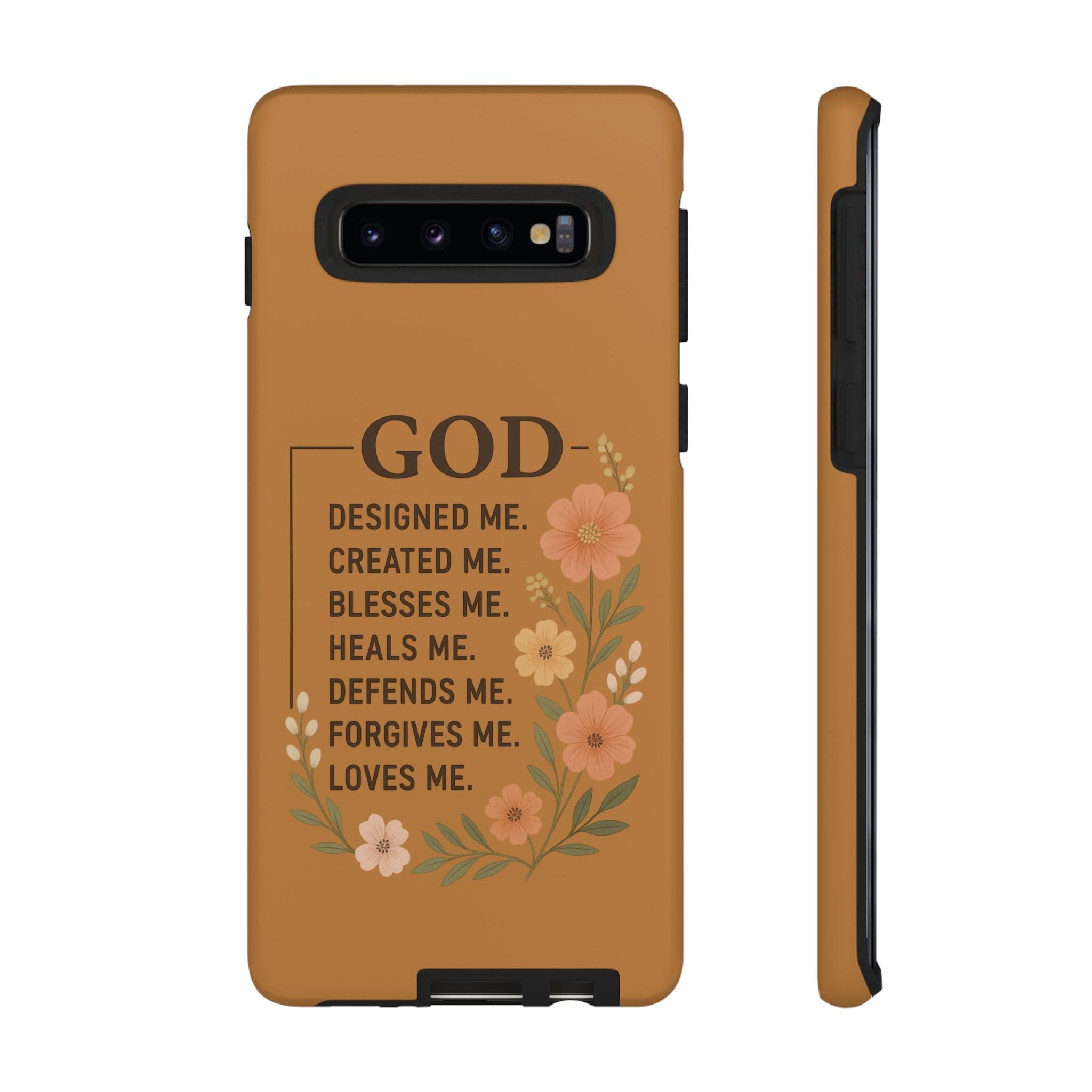 "GOD Designed Me" Floral iPhone Case