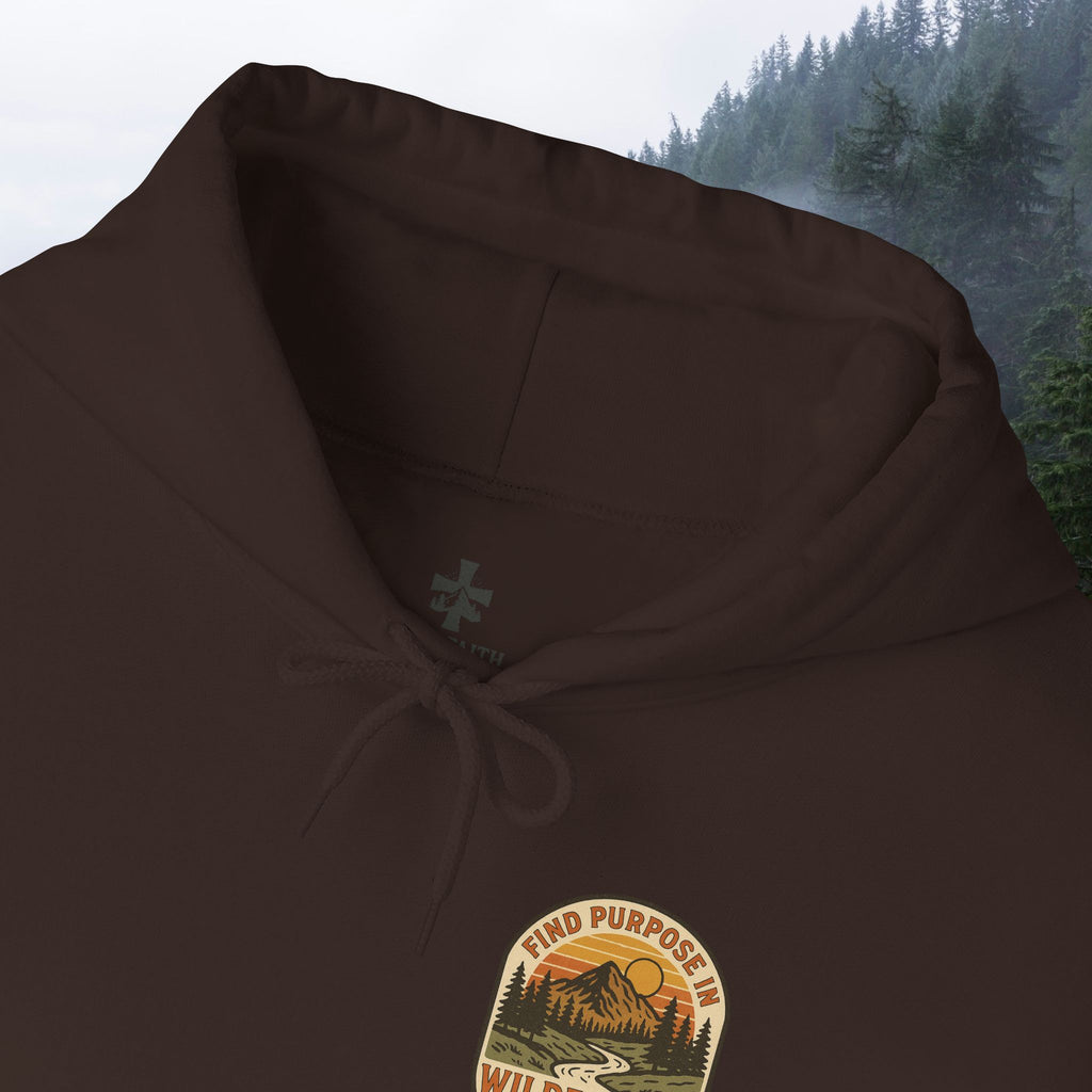 Find purpose in wilderness| Iron Faith Co. | Comfortable Heavy Blend Sweatshirt