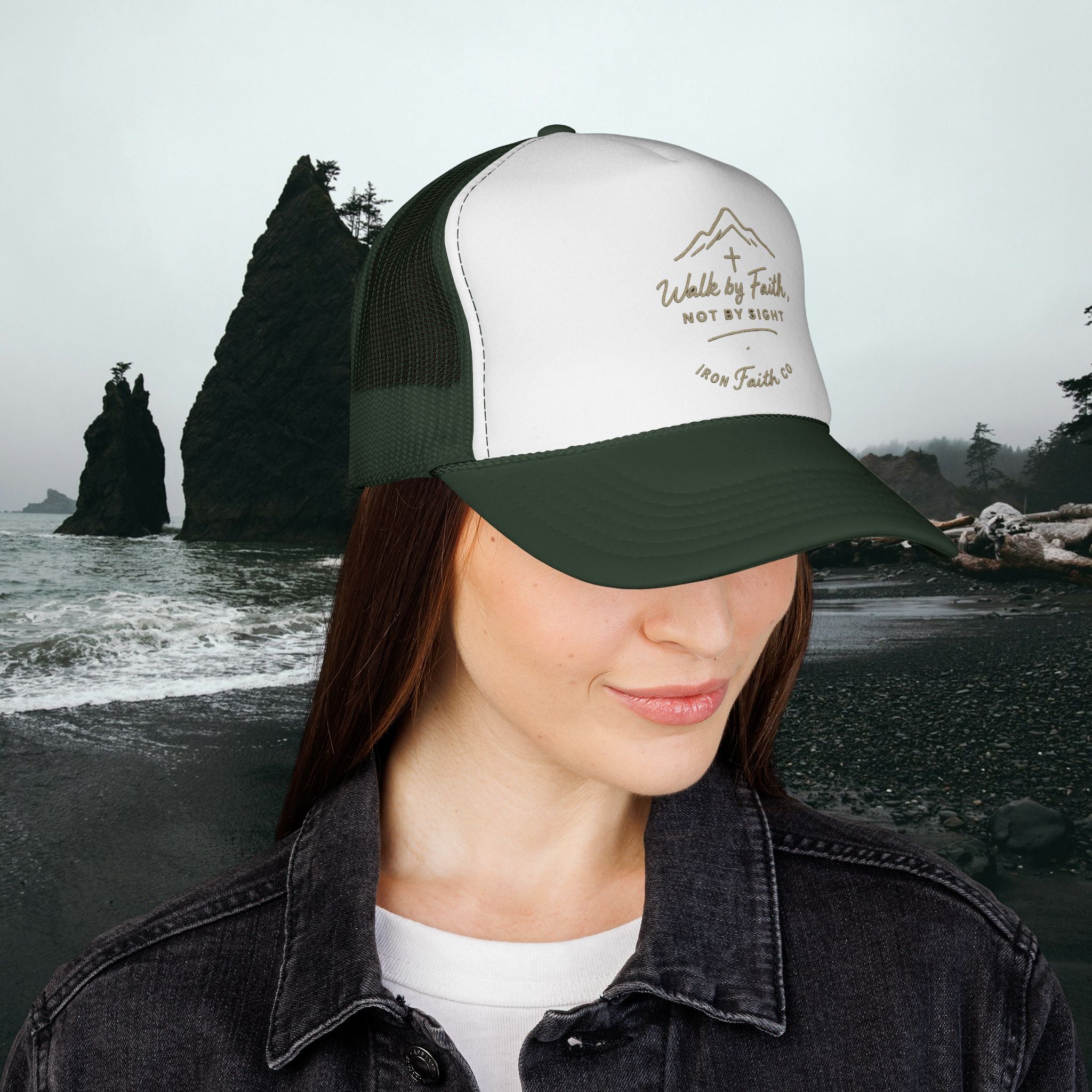 Walk by faith not by sight | Iron Faith Co. Trucker Cap