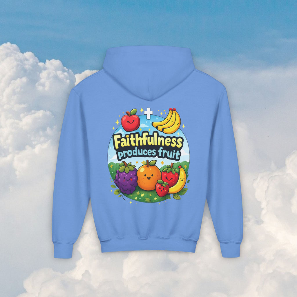 Youth Hoodie — "Faithfulness Produces Fruit"