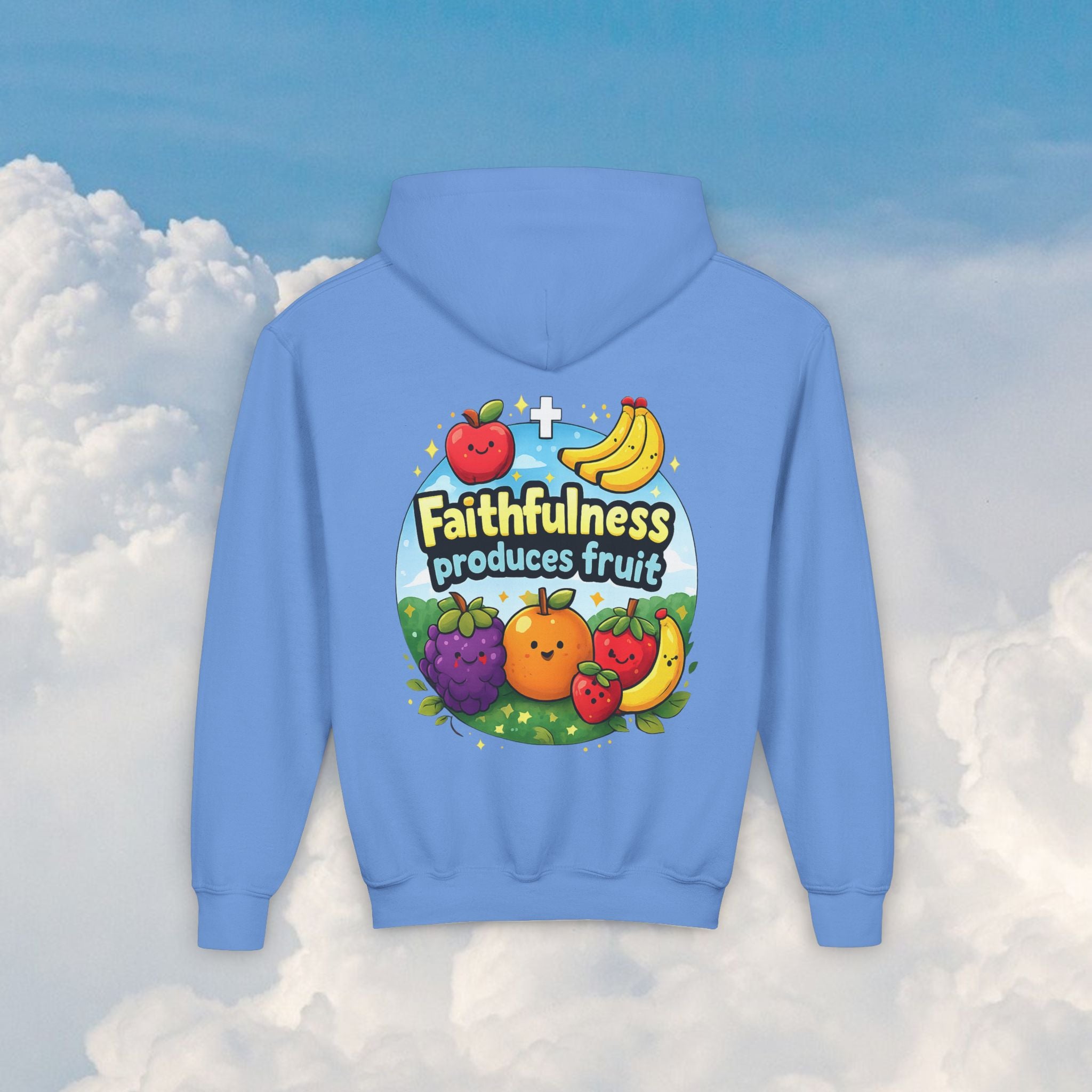 Youth Hoodie — "Faithfulness Produces Fruit"