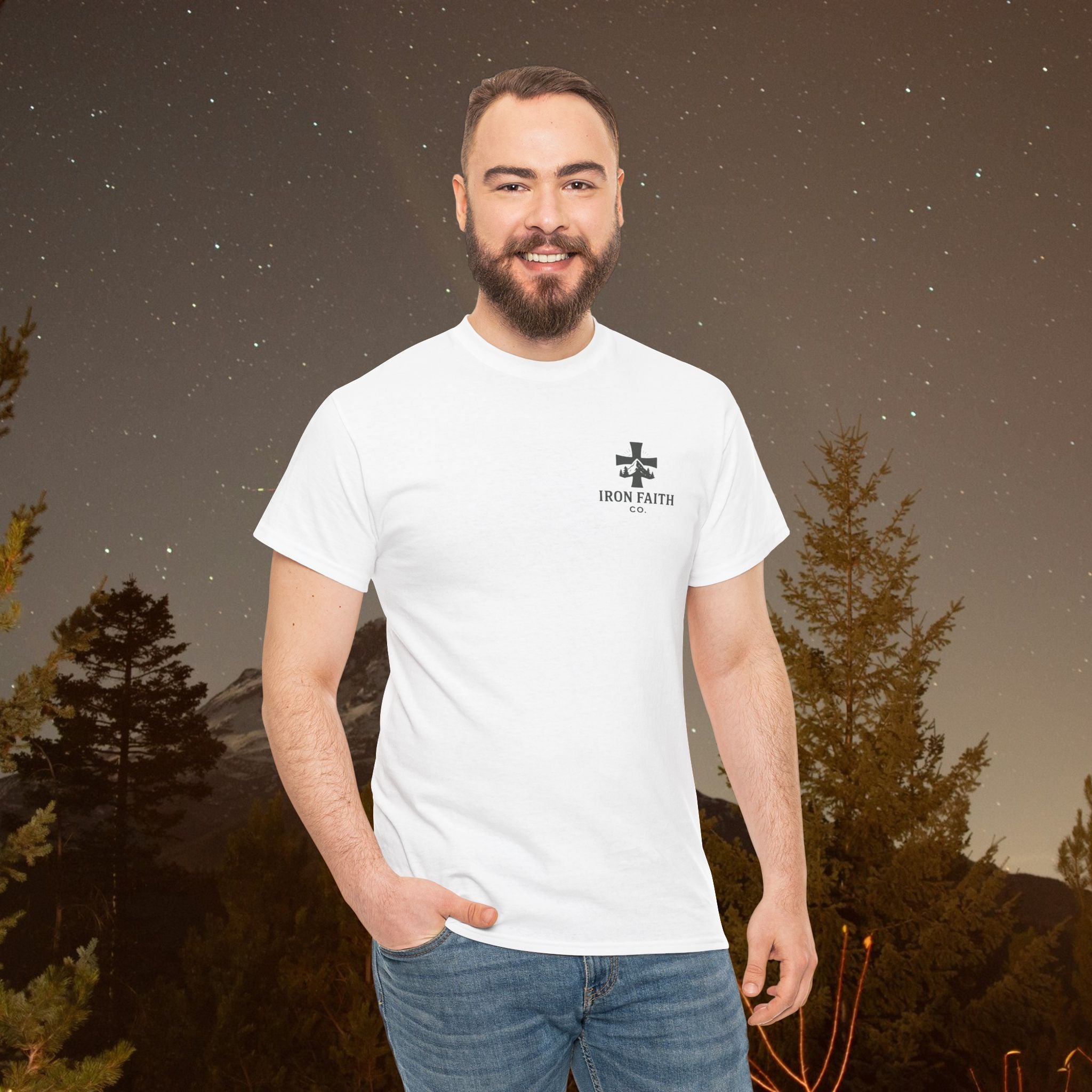 Iron Faith Co | Not Perfect, Just Forgiven - Unisex Heavy Cotton T-Shirt