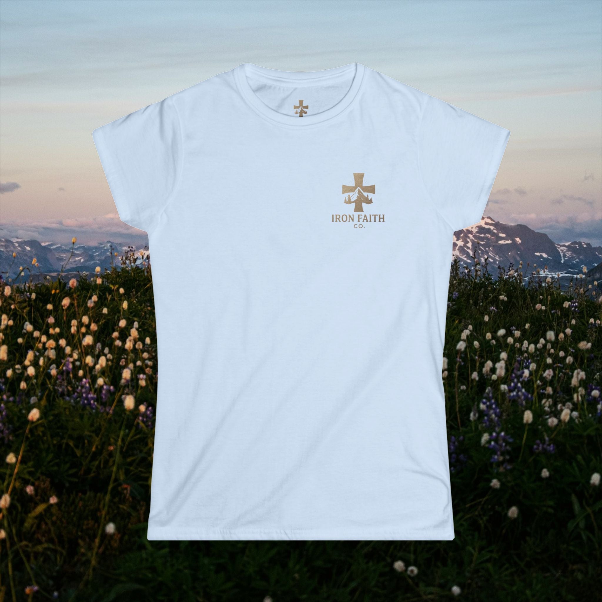 Iron Faith Co. | Walk by Faith | Women's Softstyle Tee