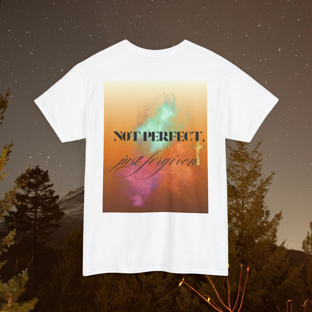 Iron Faith Co | Not Perfect, Just Forgiven - Unisex Heavy Cotton T-Shirt