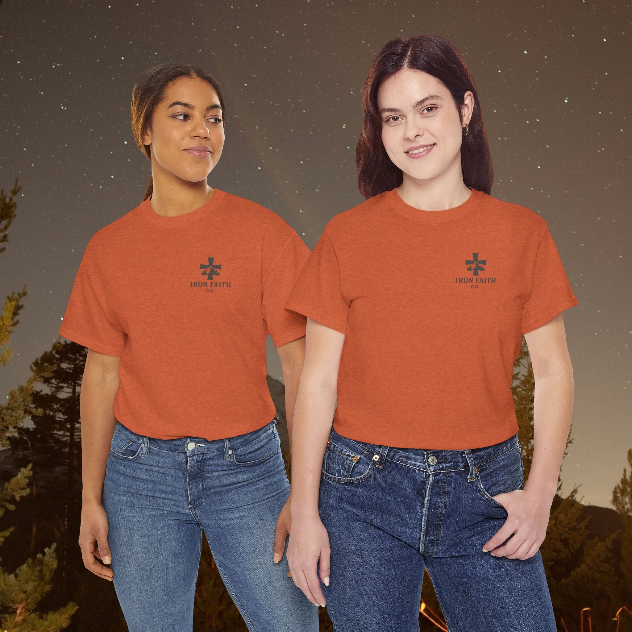 Iron Faith Co | Not Perfect, Just Forgiven - Unisex Heavy Cotton T-Shirt