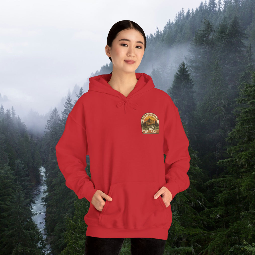 Find purpose in wilderness| Iron Faith Co. | Comfortable Heavy Blend Sweatshirt