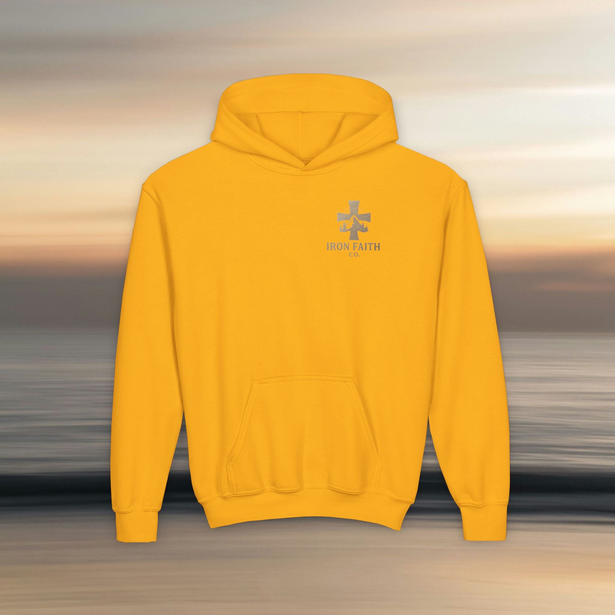 Iron Faith Co. | Gods creation | Girls Youth Heavy Blend Hooded Sweatshirt
