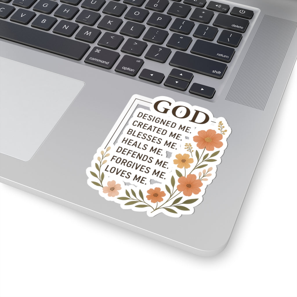 Gods creation | Iron Faith Co. Floral Kiss-Cut Sticker