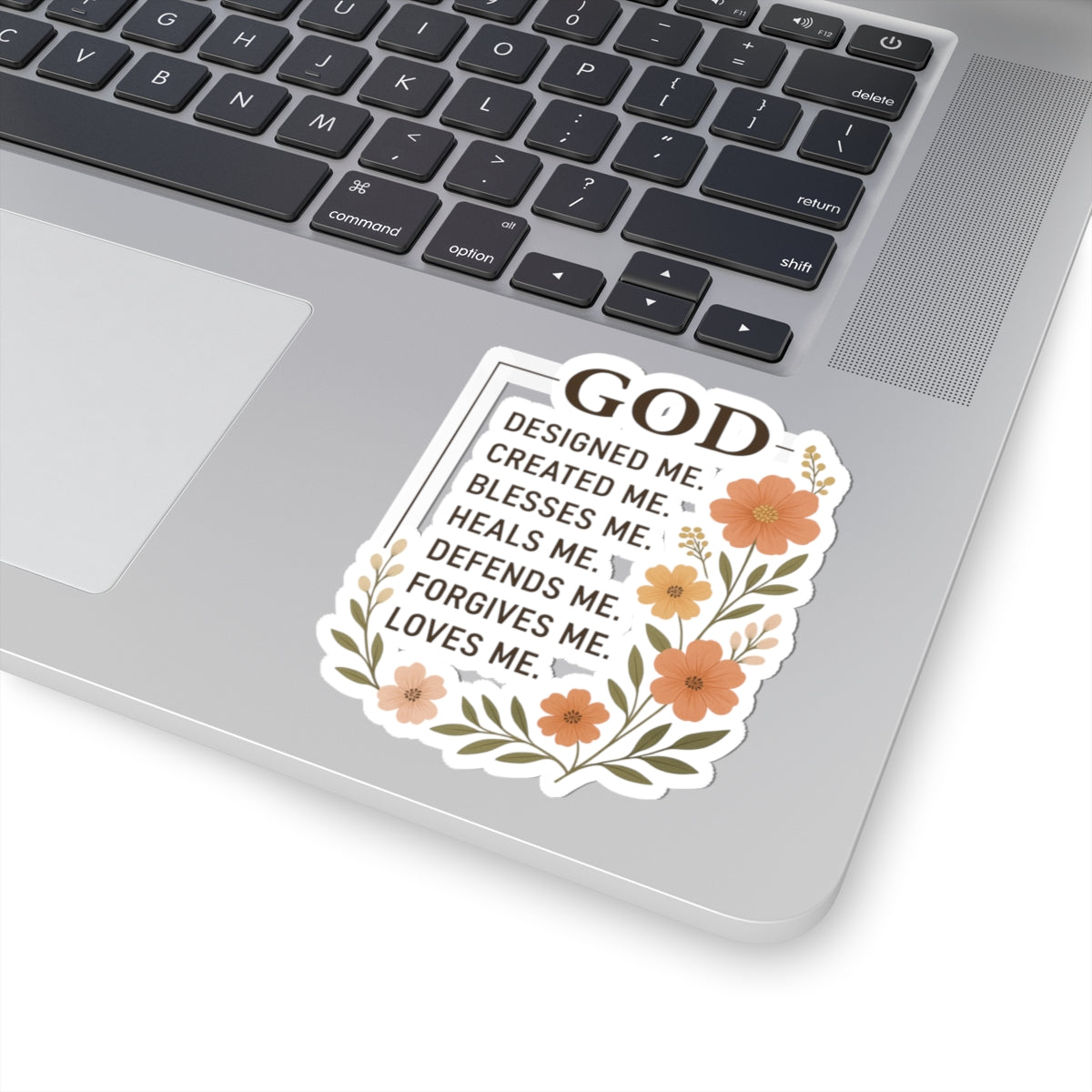 Gods creation | Iron Faith Co. Floral Kiss-Cut Sticker