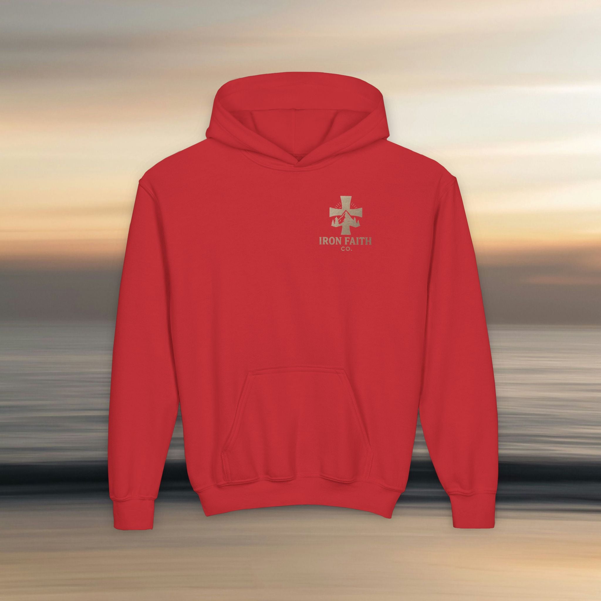 Iron Faith Co. | Gods creation | Girls Youth Heavy Blend Hooded Sweatshirt