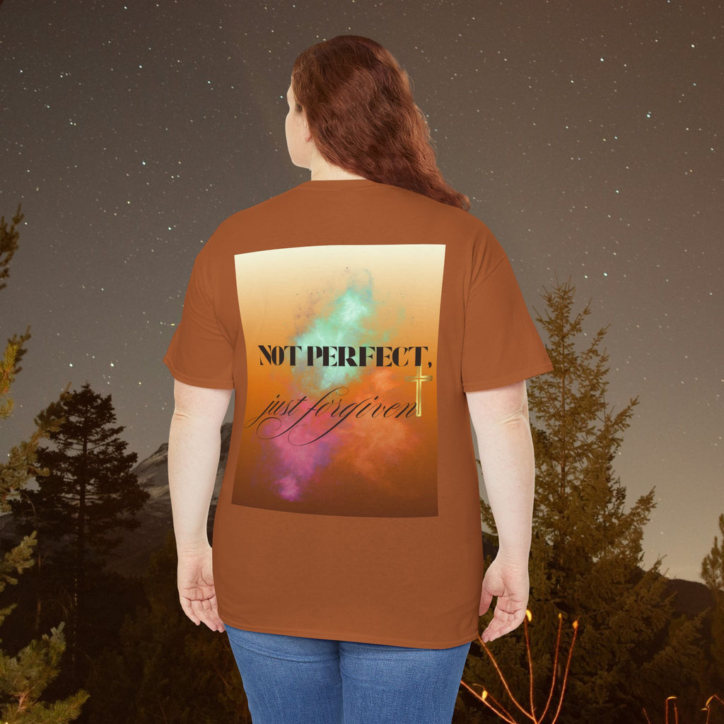 Iron Faith Co | Not Perfect, Just Forgiven - Unisex Heavy Cotton T-Shirt