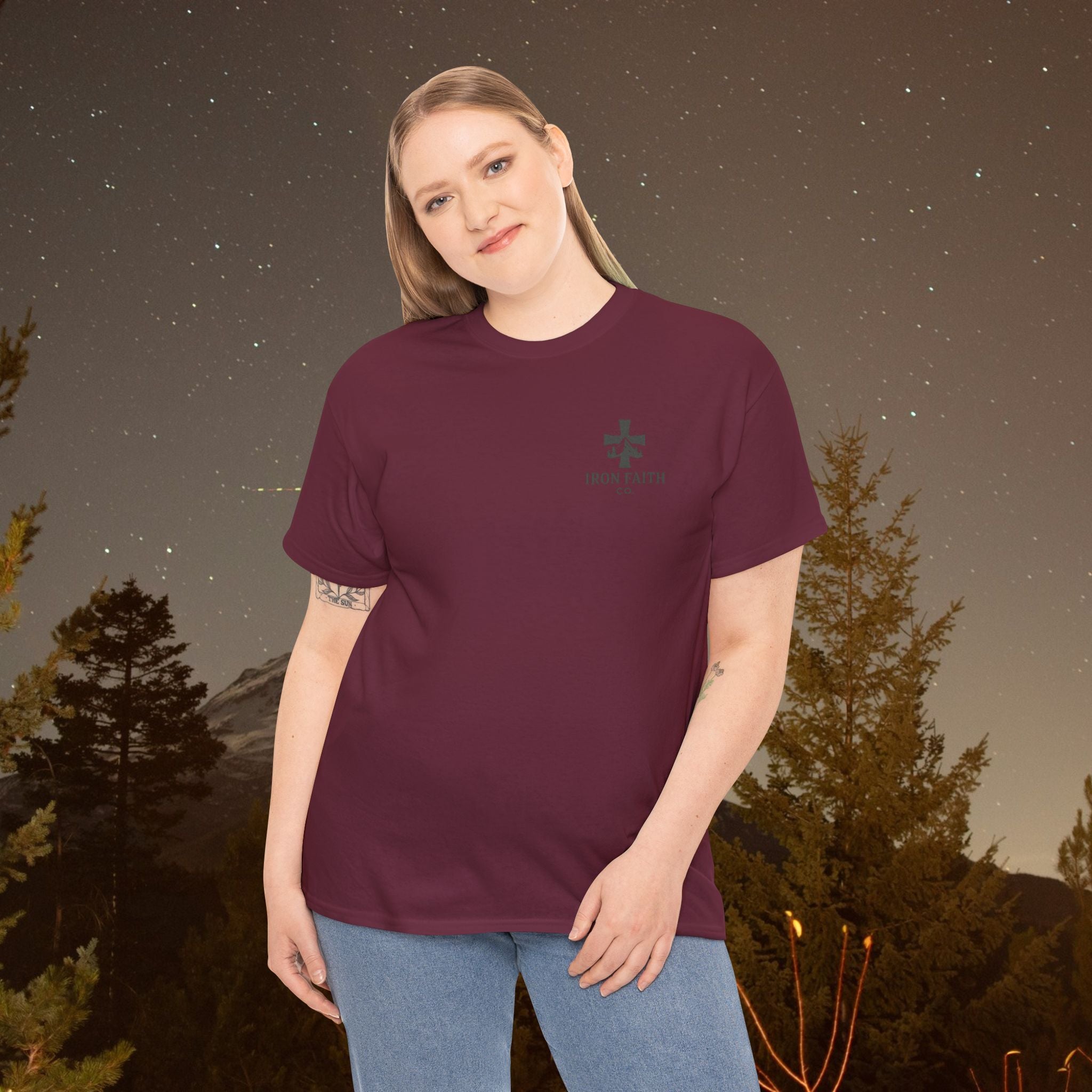 Iron Faith Co | Not Perfect, Just Forgiven - Unisex Heavy Cotton T-Shirt