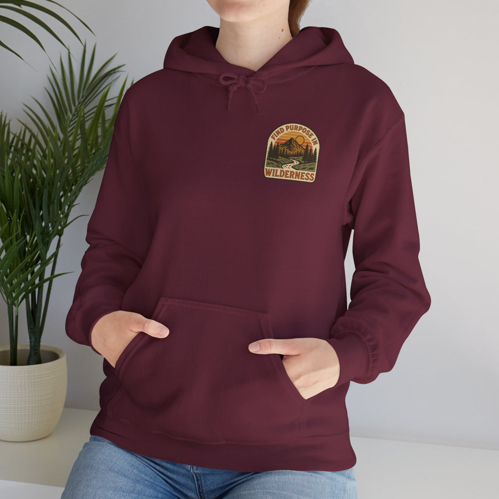 Find purpose in wilderness| Iron Faith Co. | Comfortable Heavy Blend Sweatshirt