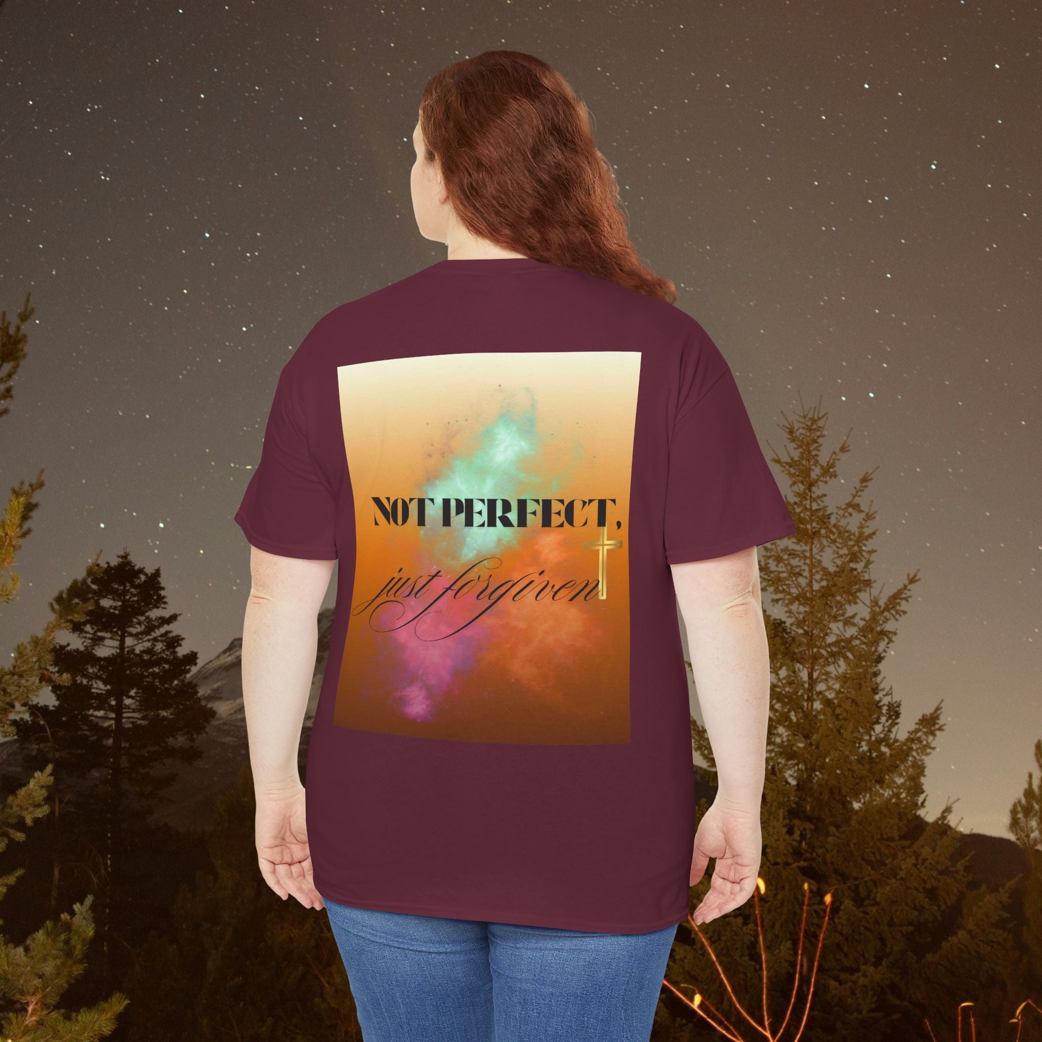 Iron Faith Co | Not Perfect, Just Forgiven - Unisex Heavy Cotton T-Shirt