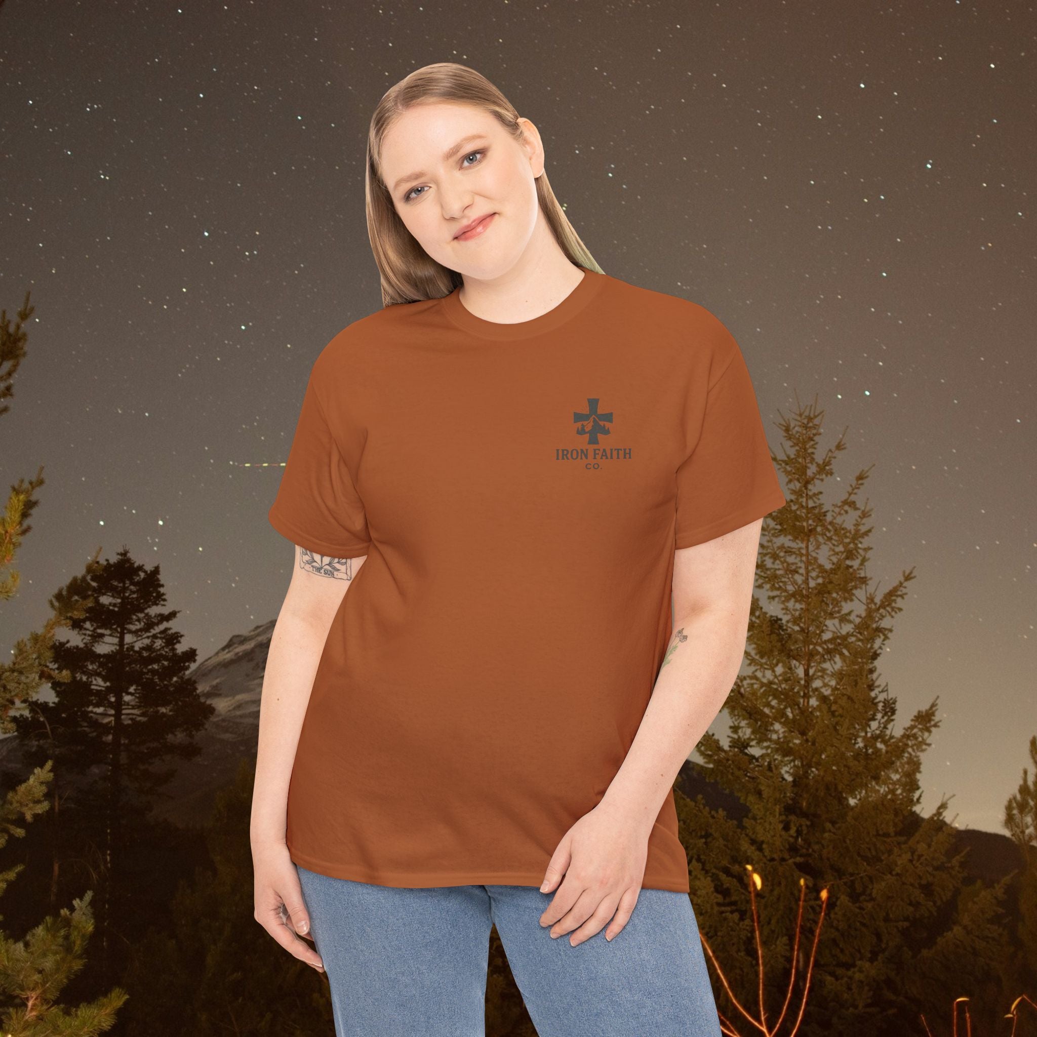 Iron Faith Co | Not Perfect, Just Forgiven - Unisex Heavy Cotton T-Shirt
